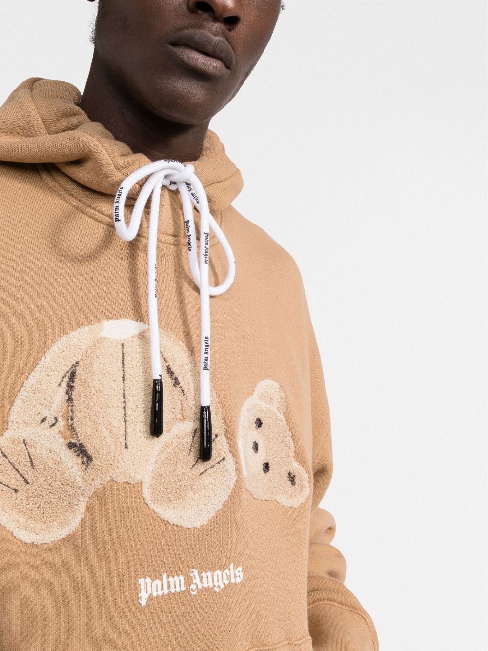 bear-print hoodie - 5