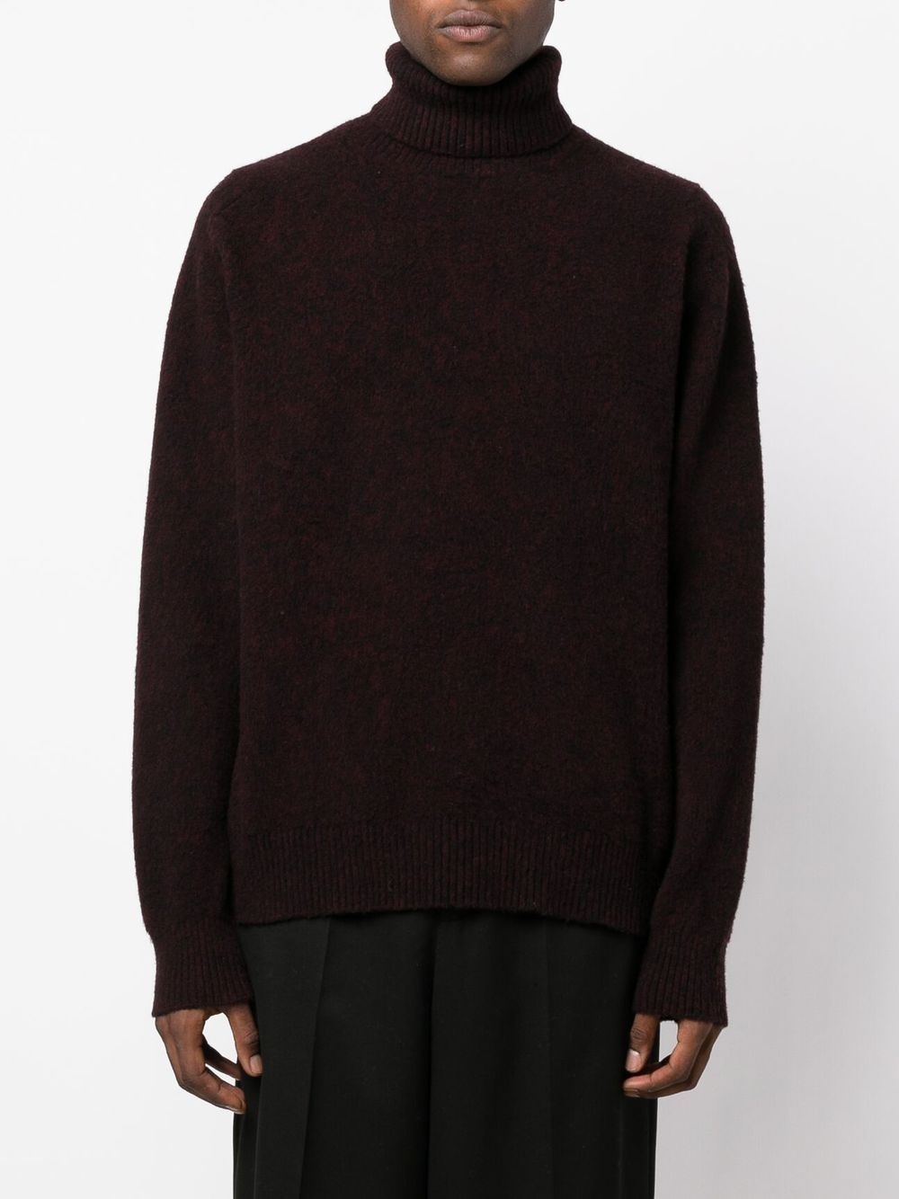 LOGO-KNIT ROLL-NECK JUMPER - 3