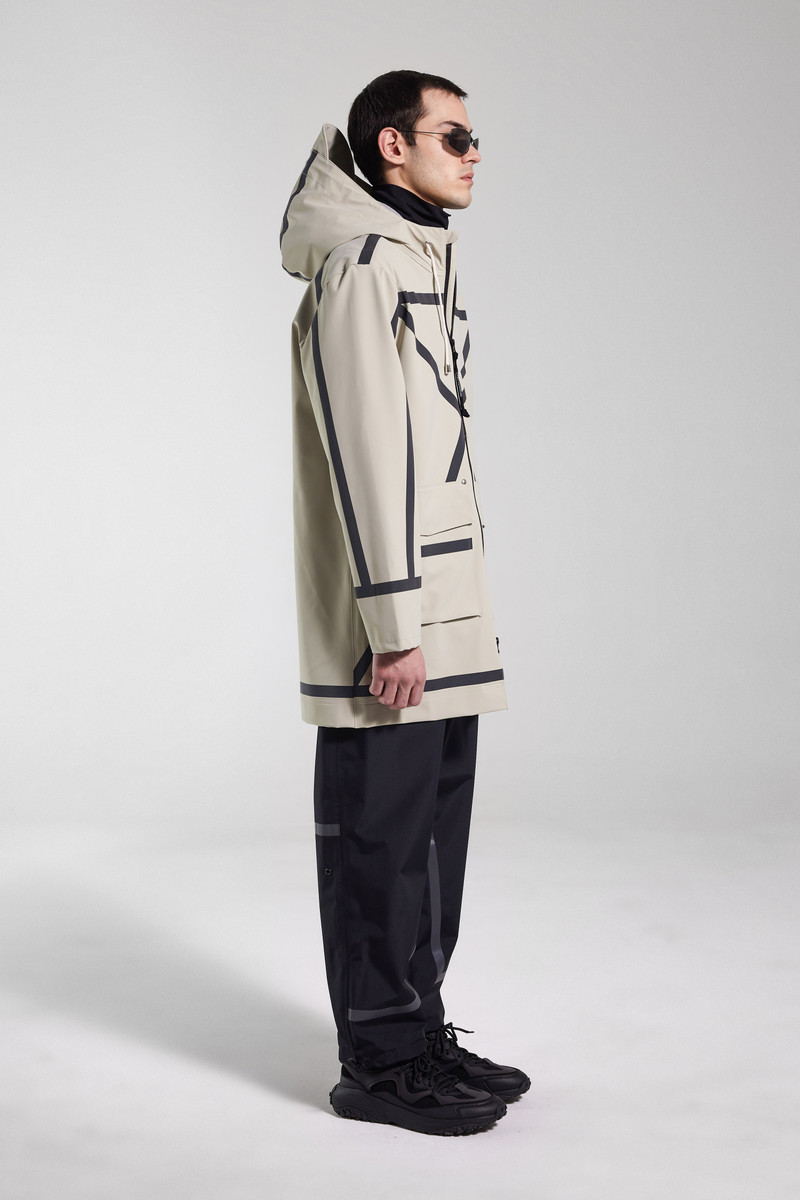 Stockholm Tape Matte Raincoat Pelican 3