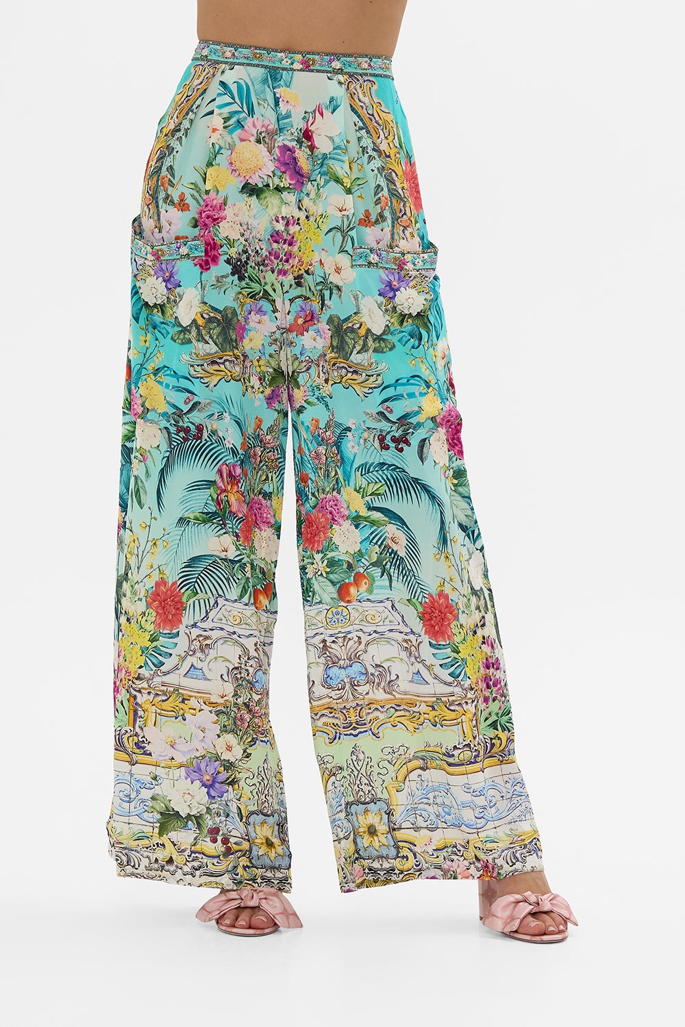 WIDE LEG TROUSER WITH FRONT POCKETS - 5