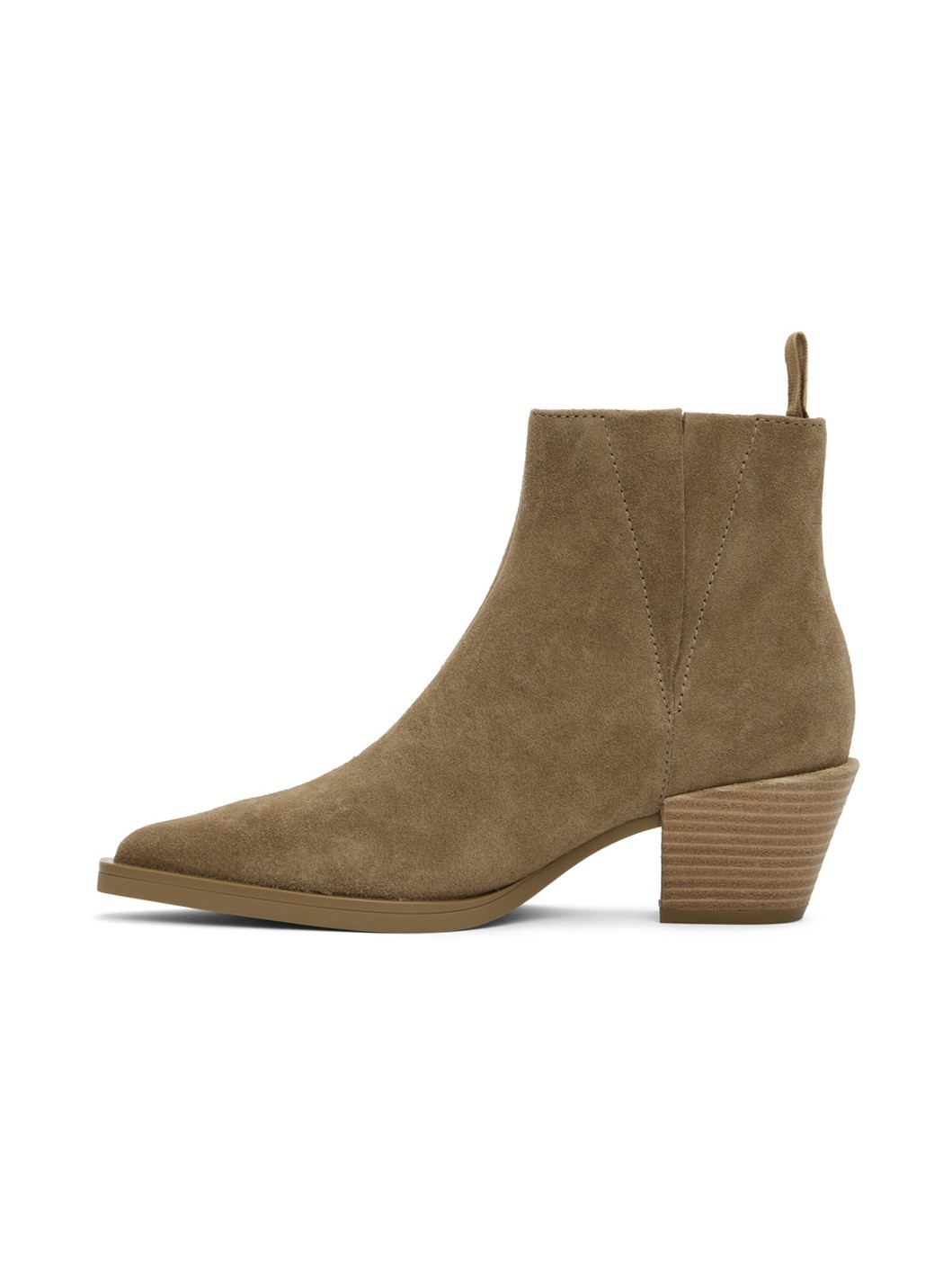 Beige Dart Boots - 3