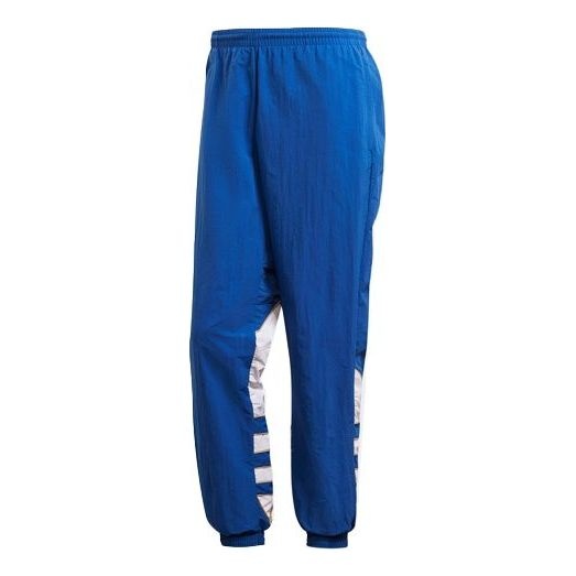 Men's adidas originals Colorblock Large Logo Loose Bundle Feet Sports Pants/Trousers/Joggers Royal B - 1