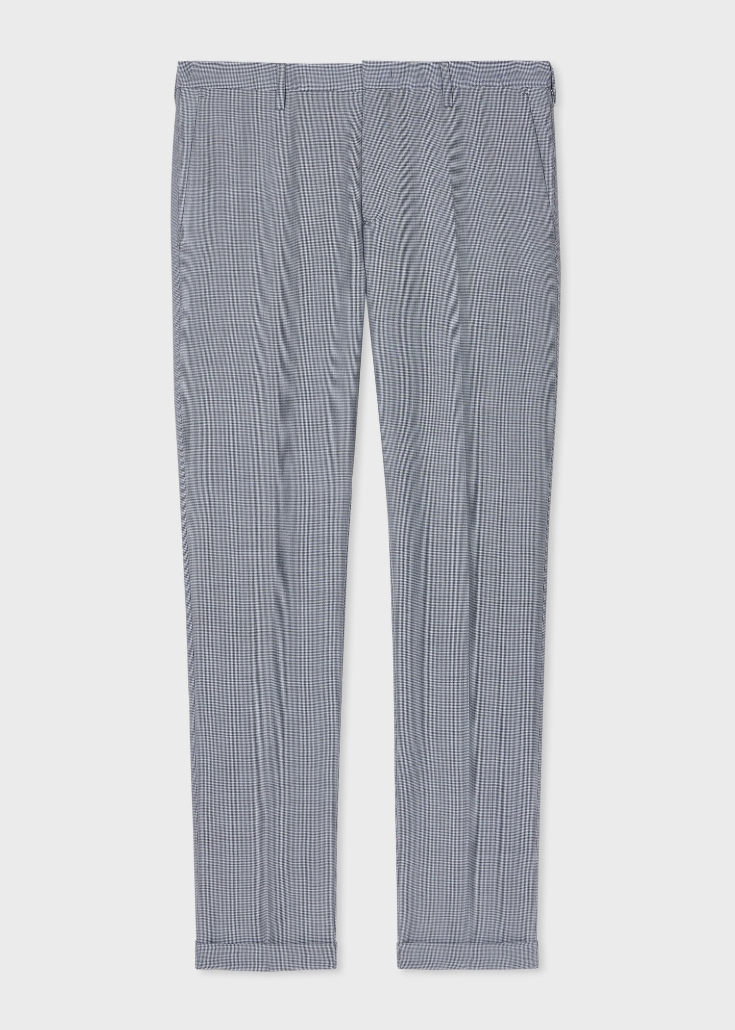 Micro Houndstooth Wool-Mohair Suit - 5