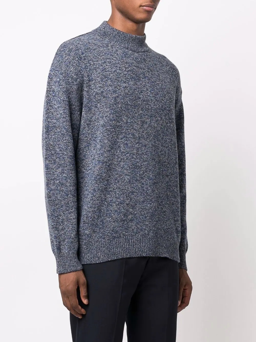 marl-knit wool jumper - 3