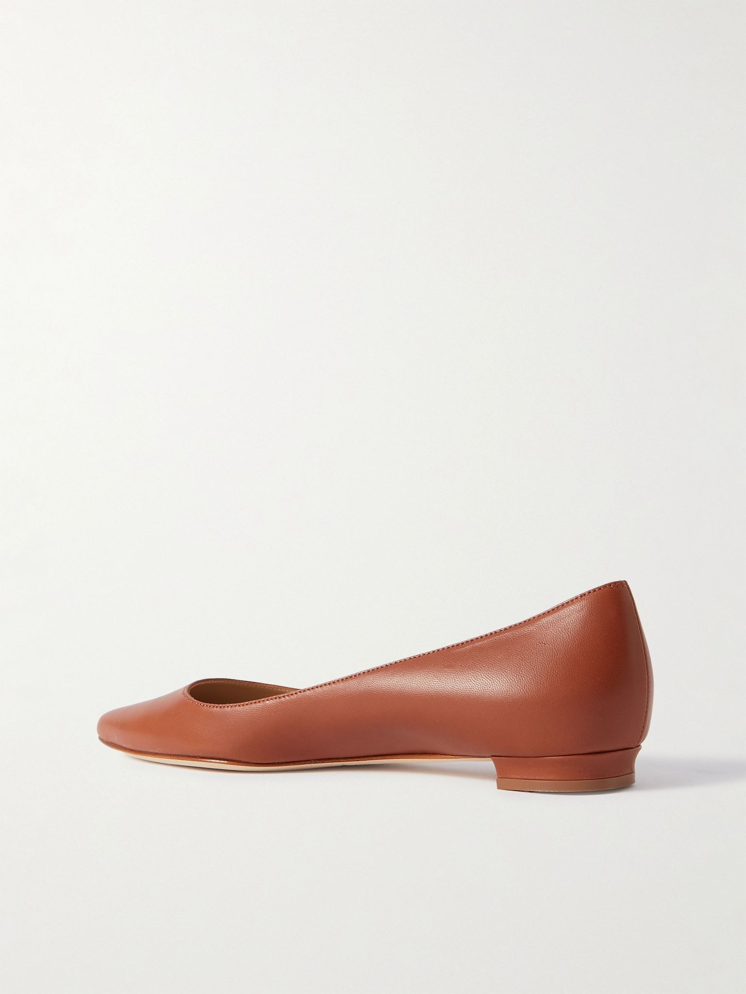 BB 10 leather point-toe flats Brown - 3