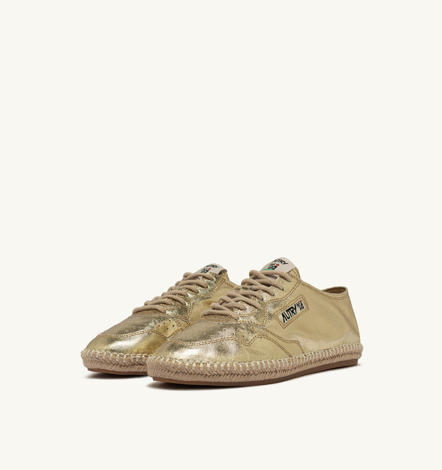 SANDY ESPADRILLES IN GOLD CANVAS - 2