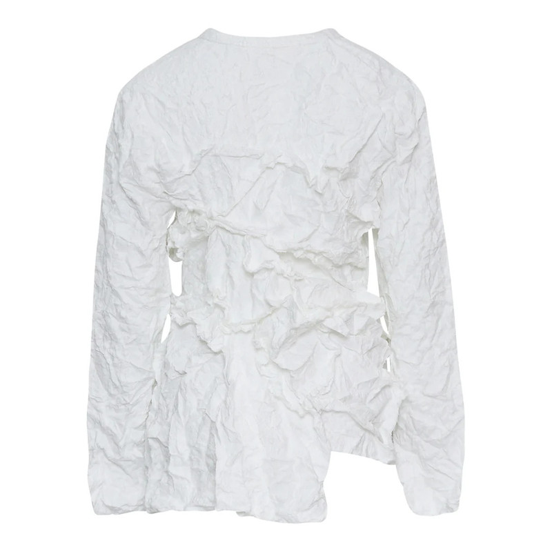 Comme Des Garçons Polyester Raschel Pilled Lace Top outlook