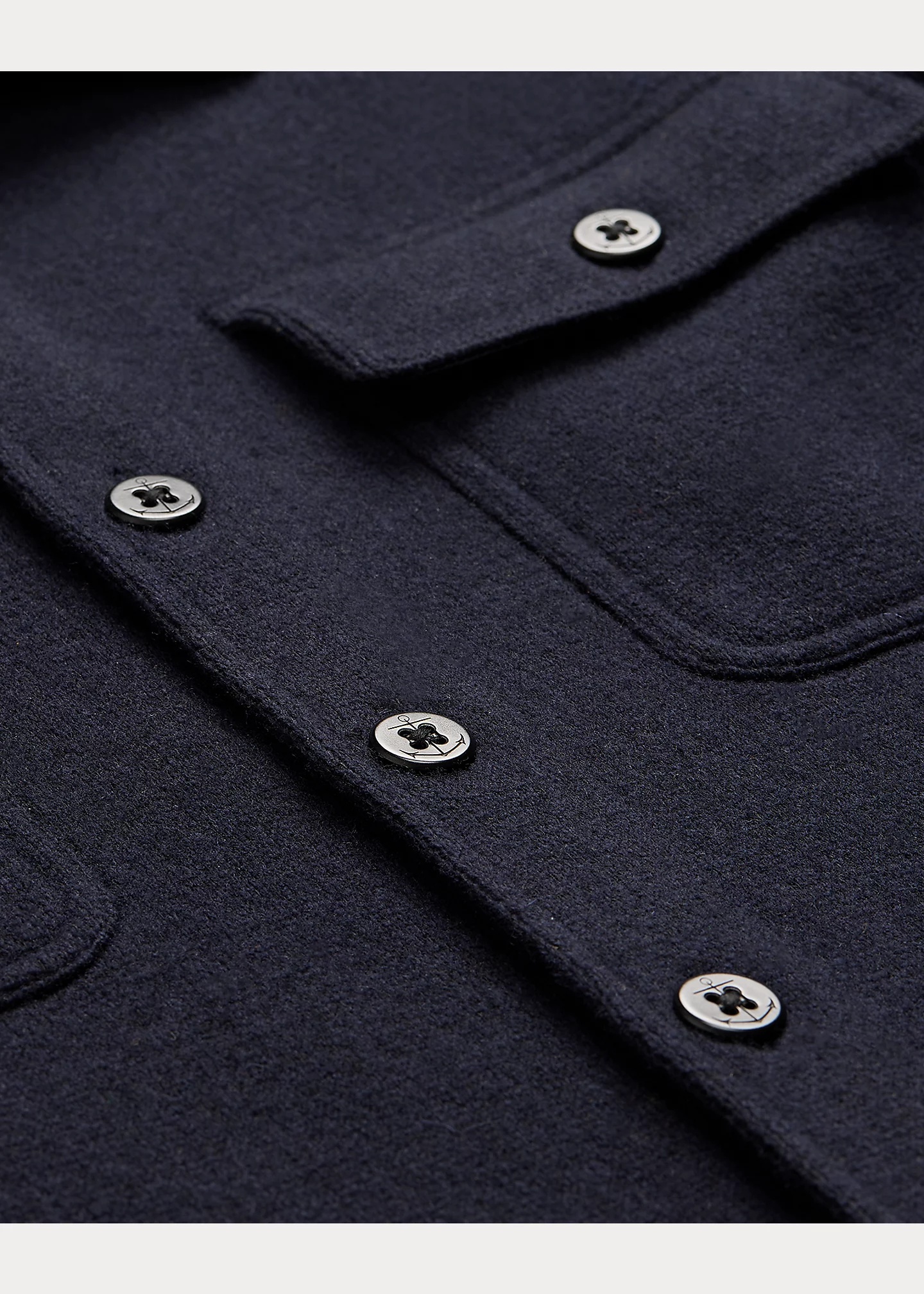 Birdseye Jacquard Wool Workshirt Sweater - 4