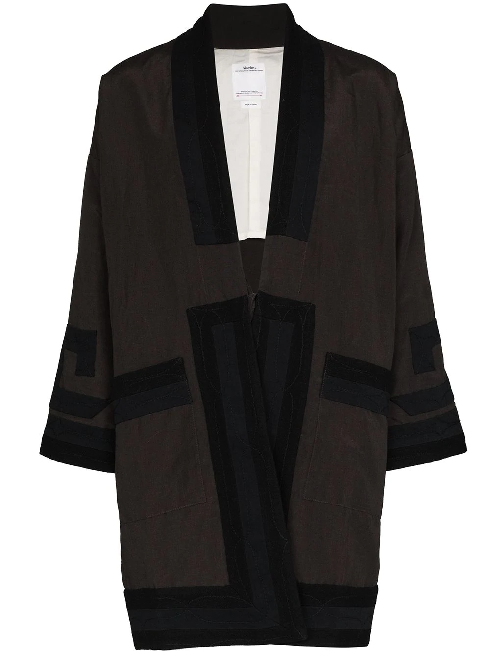 Ruunpe panelled kimono coat - 1