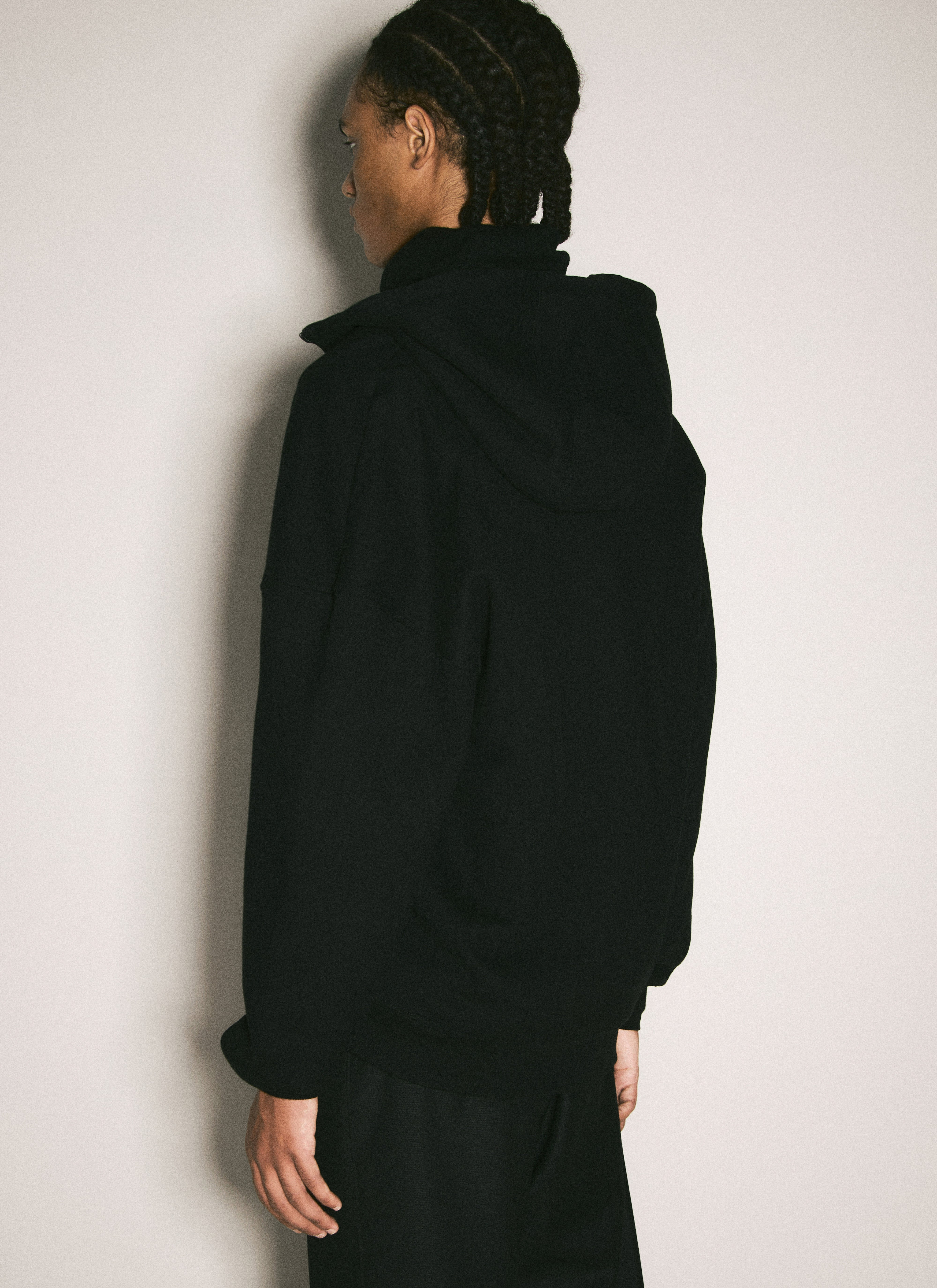 Saint Laurent Men Half-Zip Hooded Sweatshirt - 6