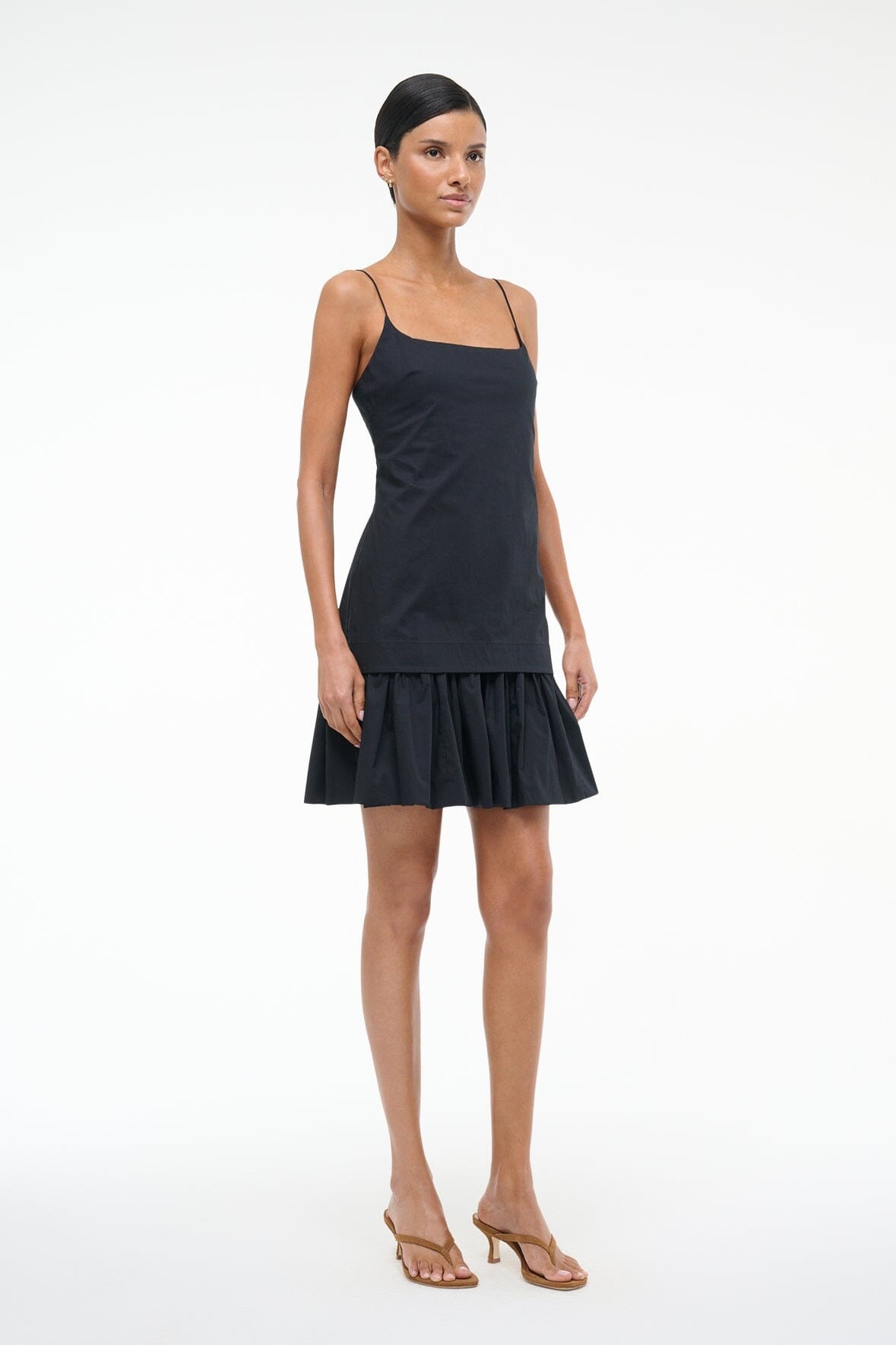 STAUD ARI MINI DRESS BLACK - 3