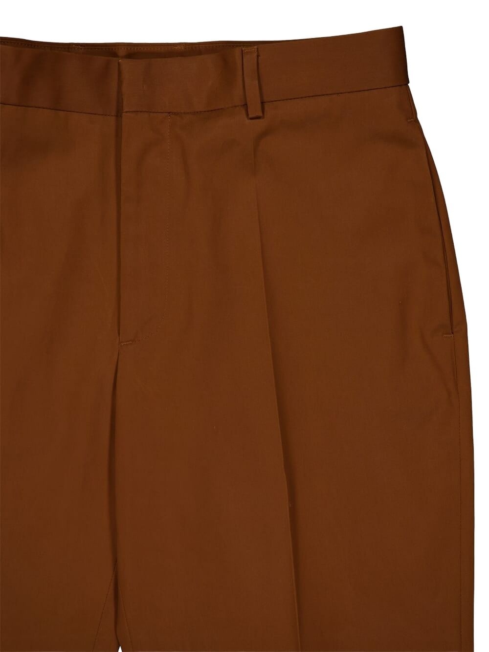 cotton straight-leg trousers - 3