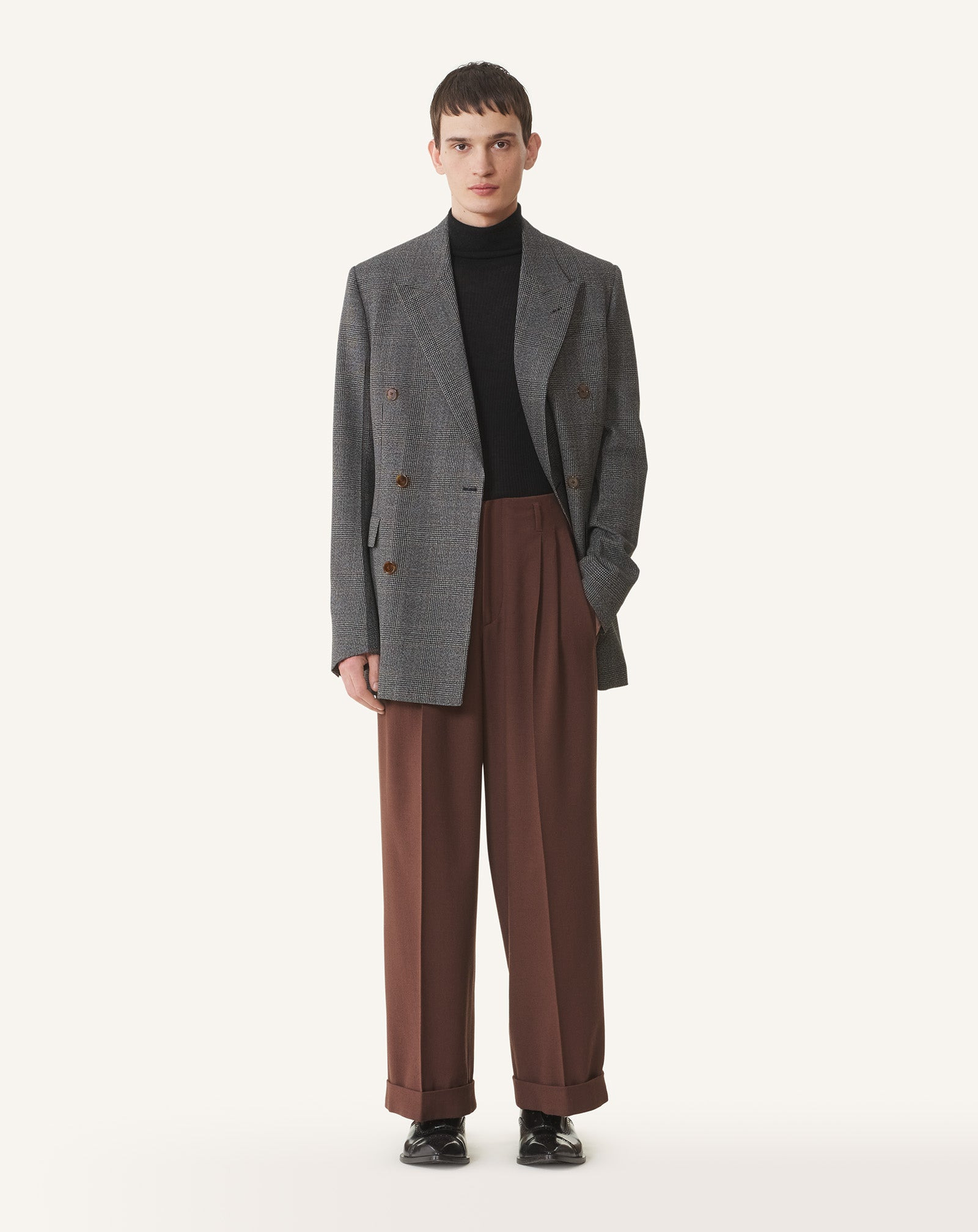 FITTED DOUBLE-BREASTED JACKET - 2