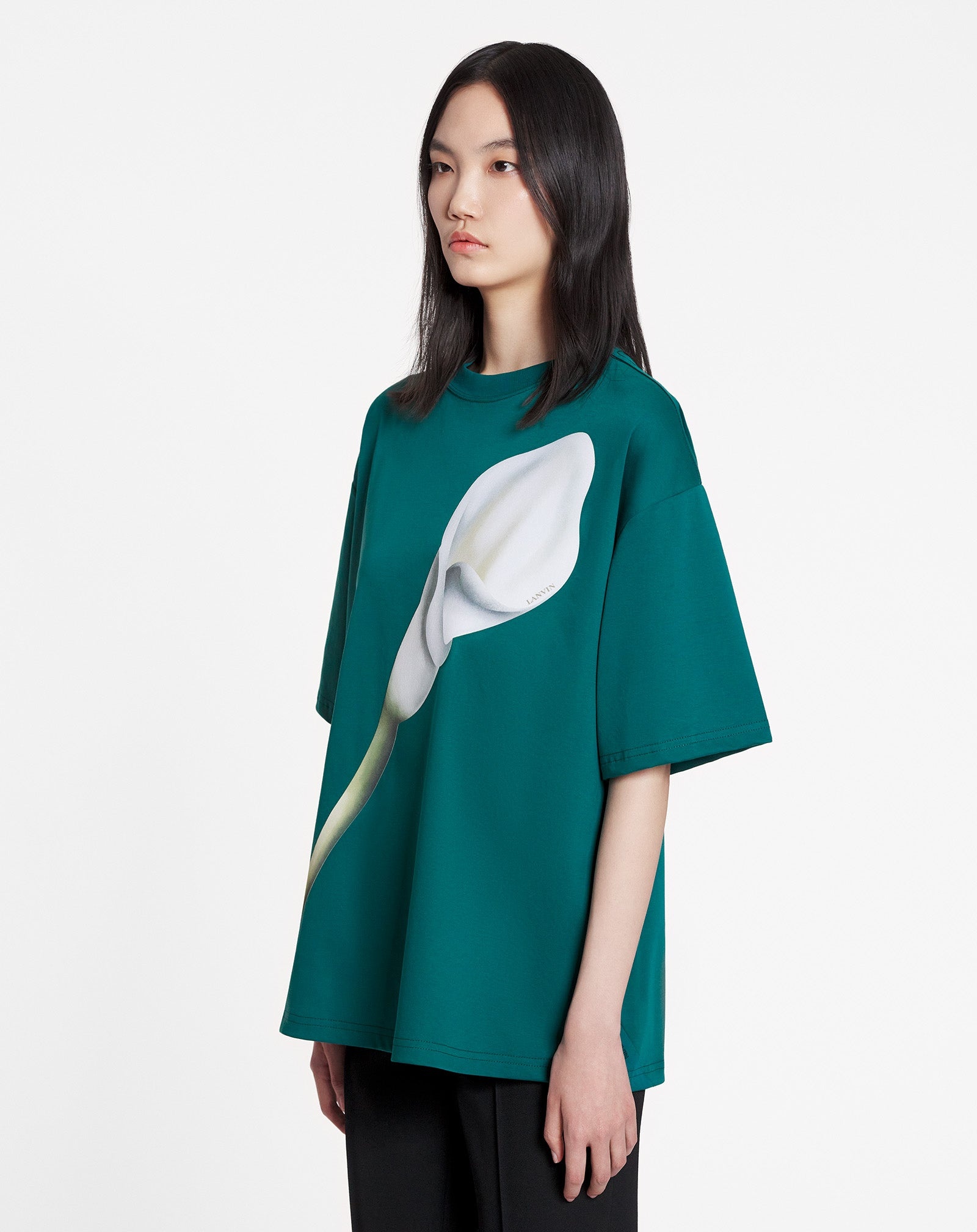 OVERSIZED T-SHIRT WITH CALLA LILY PRINT - 3