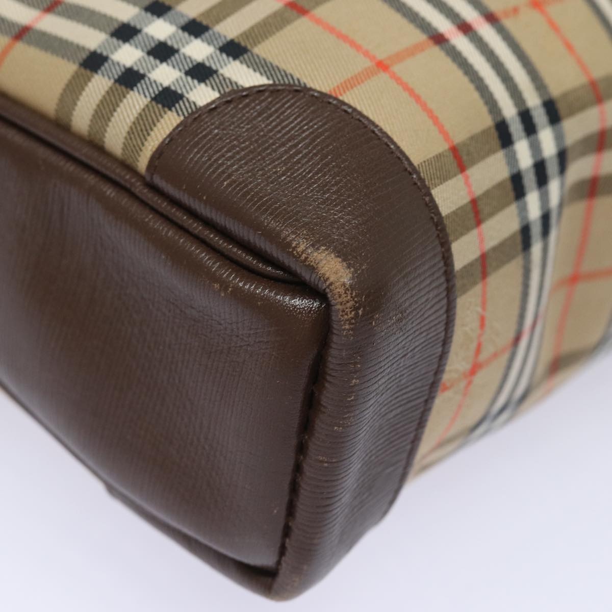 Burberry Nova Check Hand Bag Canvas Beige - 9