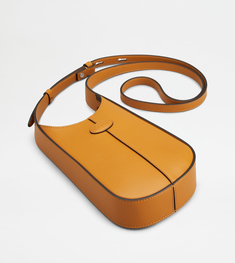 MICRO HOBO DI BAG IN LEATHER - ORANGE 3