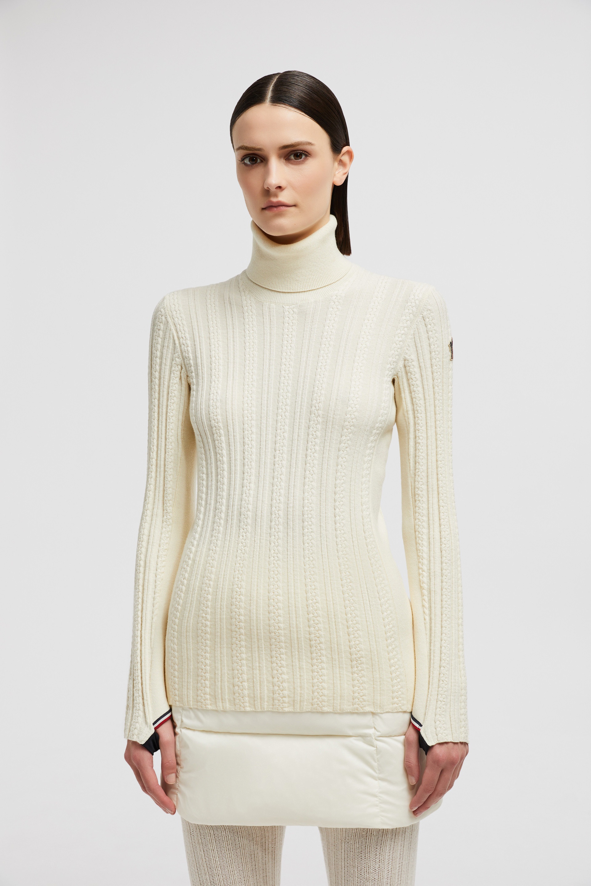 Wool Blend Turtleneck Sweater - 3
