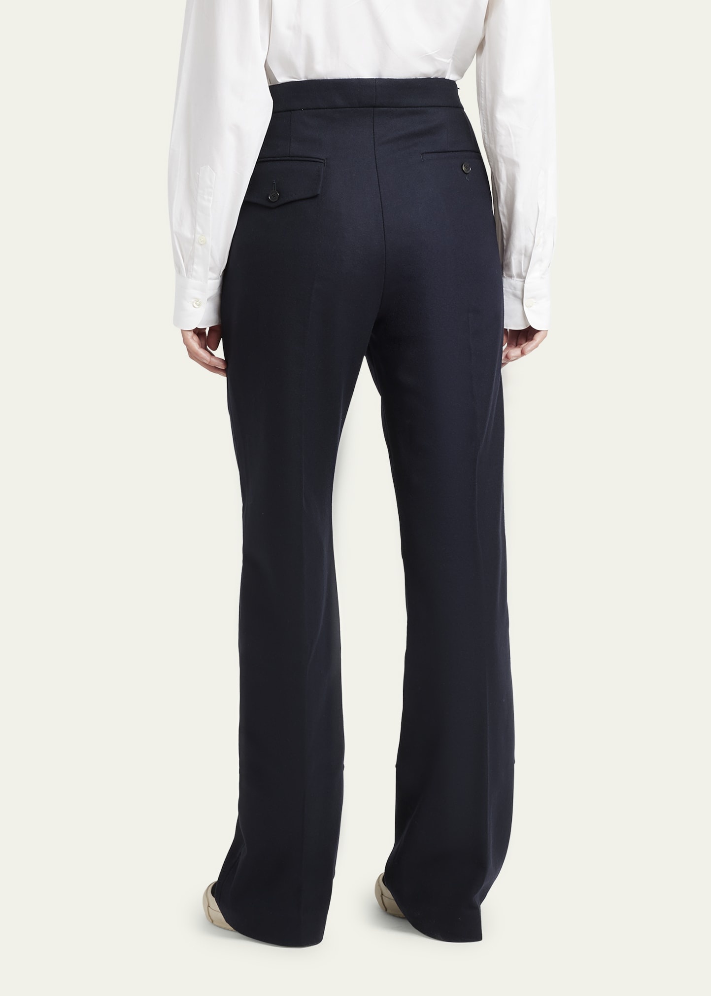 Flannel Straight Leg Pants - 3