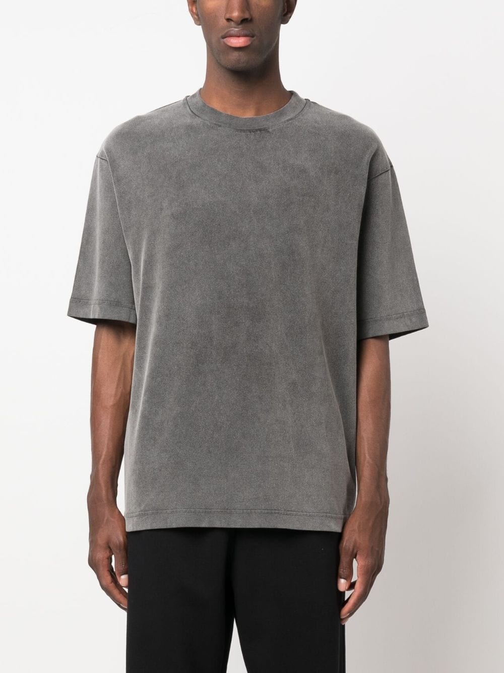 logo-patch cotton T-shirt - 4