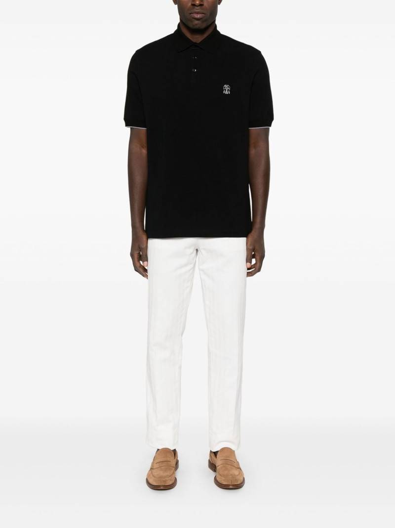 Brunello Cucinelli cotton polo shirt outlook