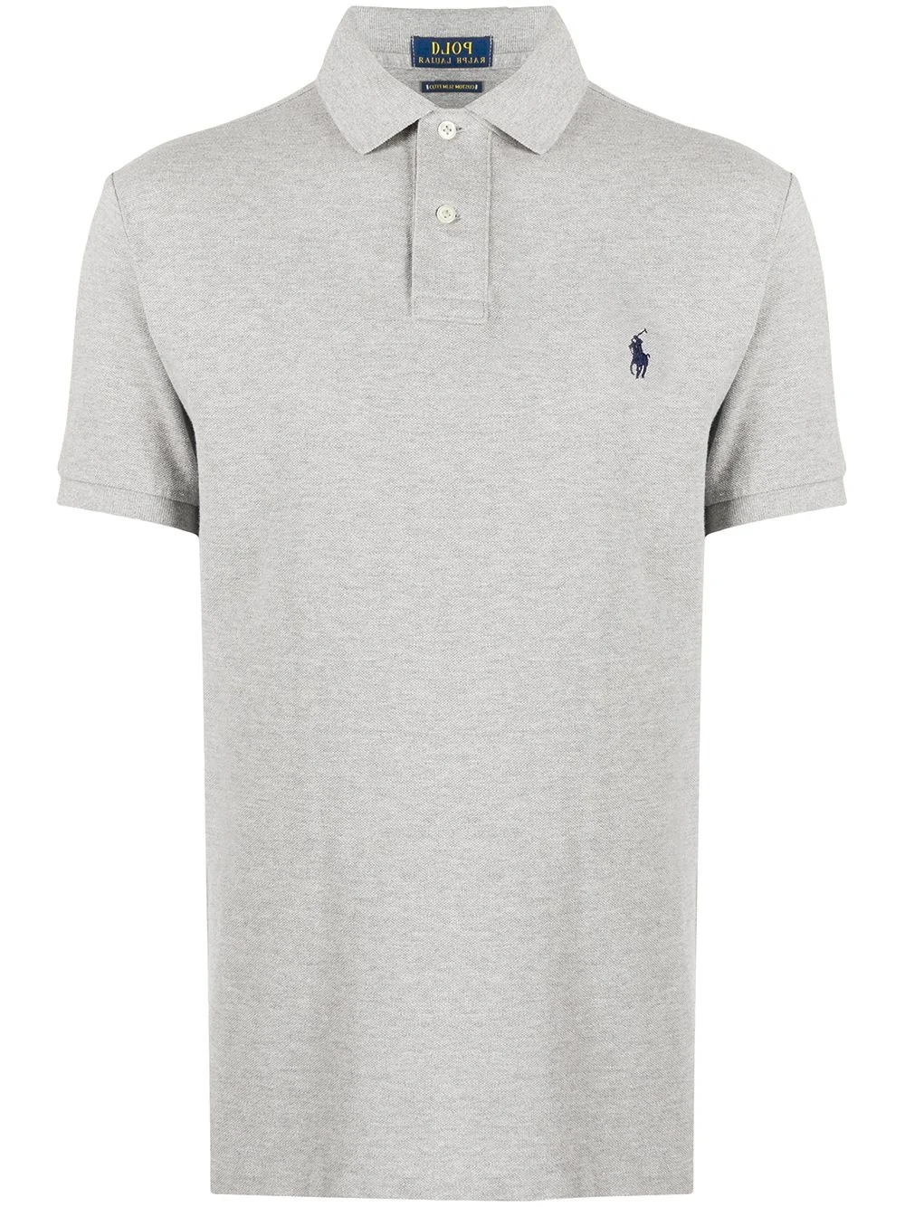 logo embroidered polo shirt - 1