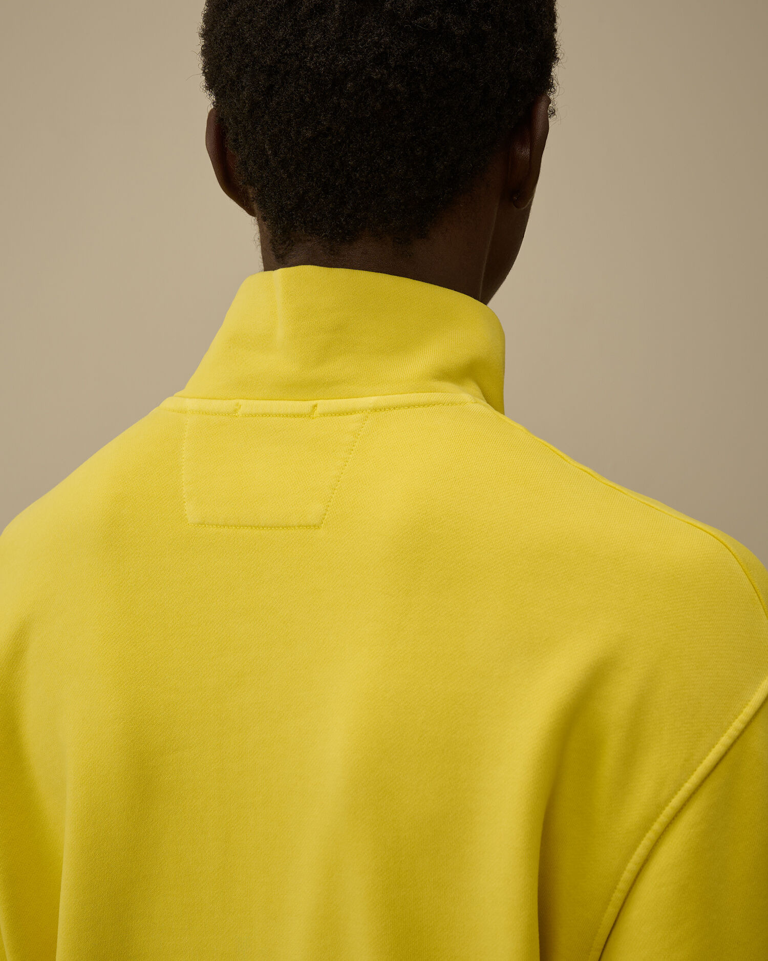 Brushed and Emerized Diagonal Fleece Half Zip Sweatshirt - 6