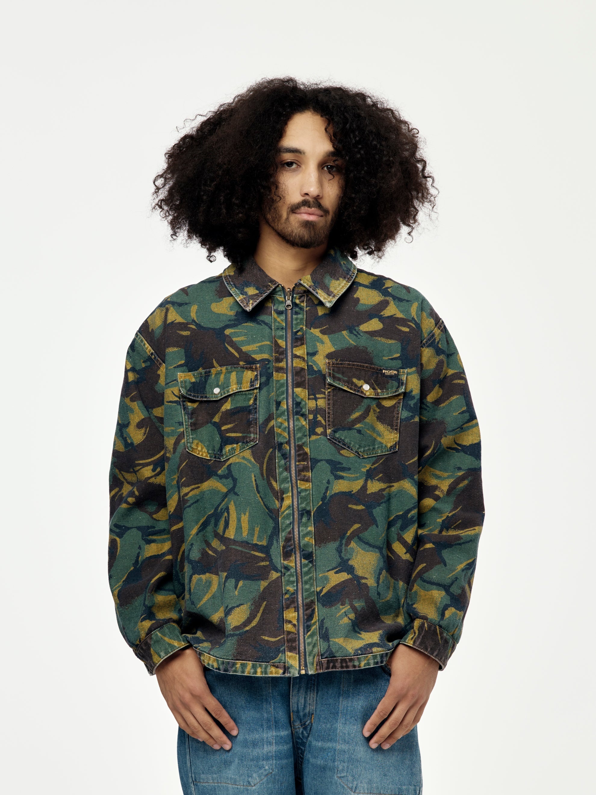 REVERSIBLE CAMO JACKET (BLUE/CAMO) - 1