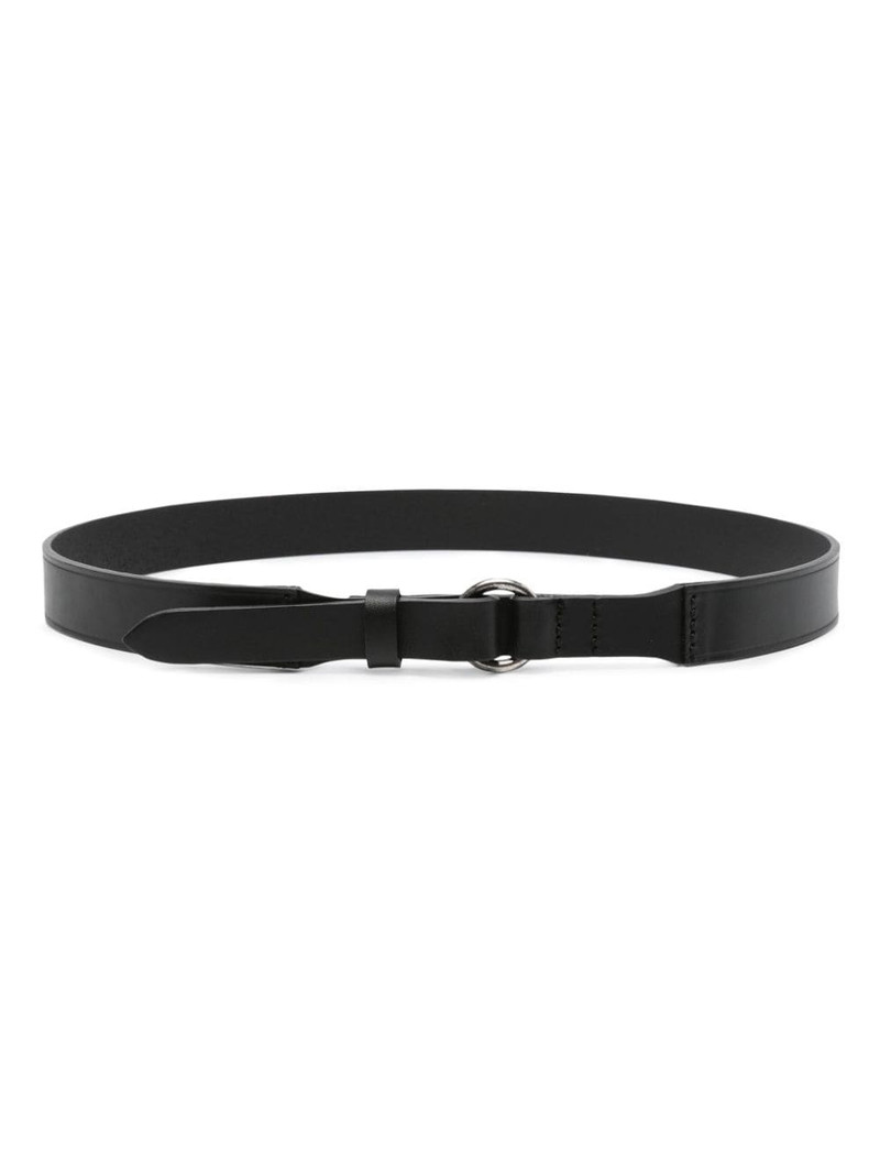 buckled leather belt 1