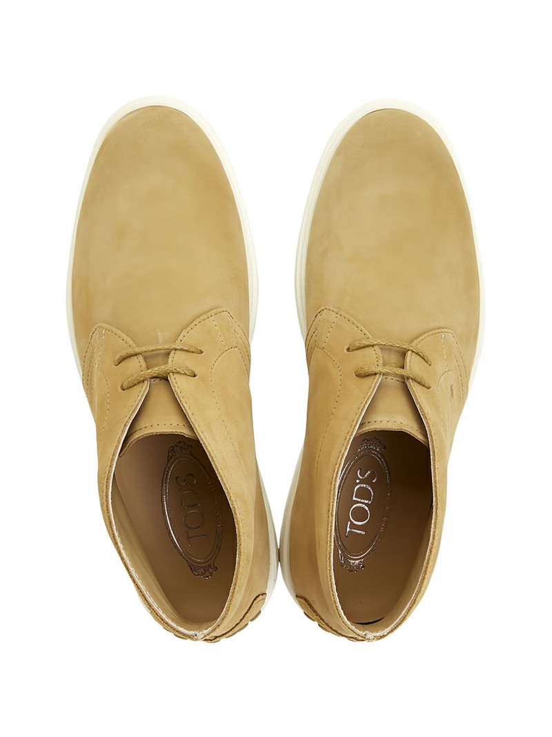 Desert button fastening suede boots 3