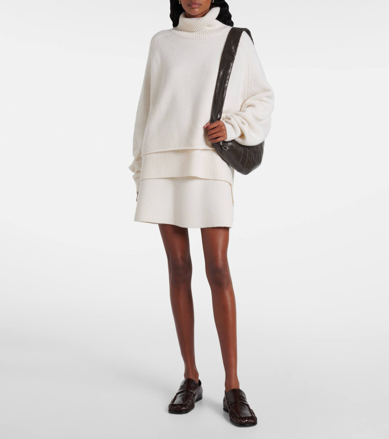 LISA YANG Clare high-rise cashmere miniskirt outlook