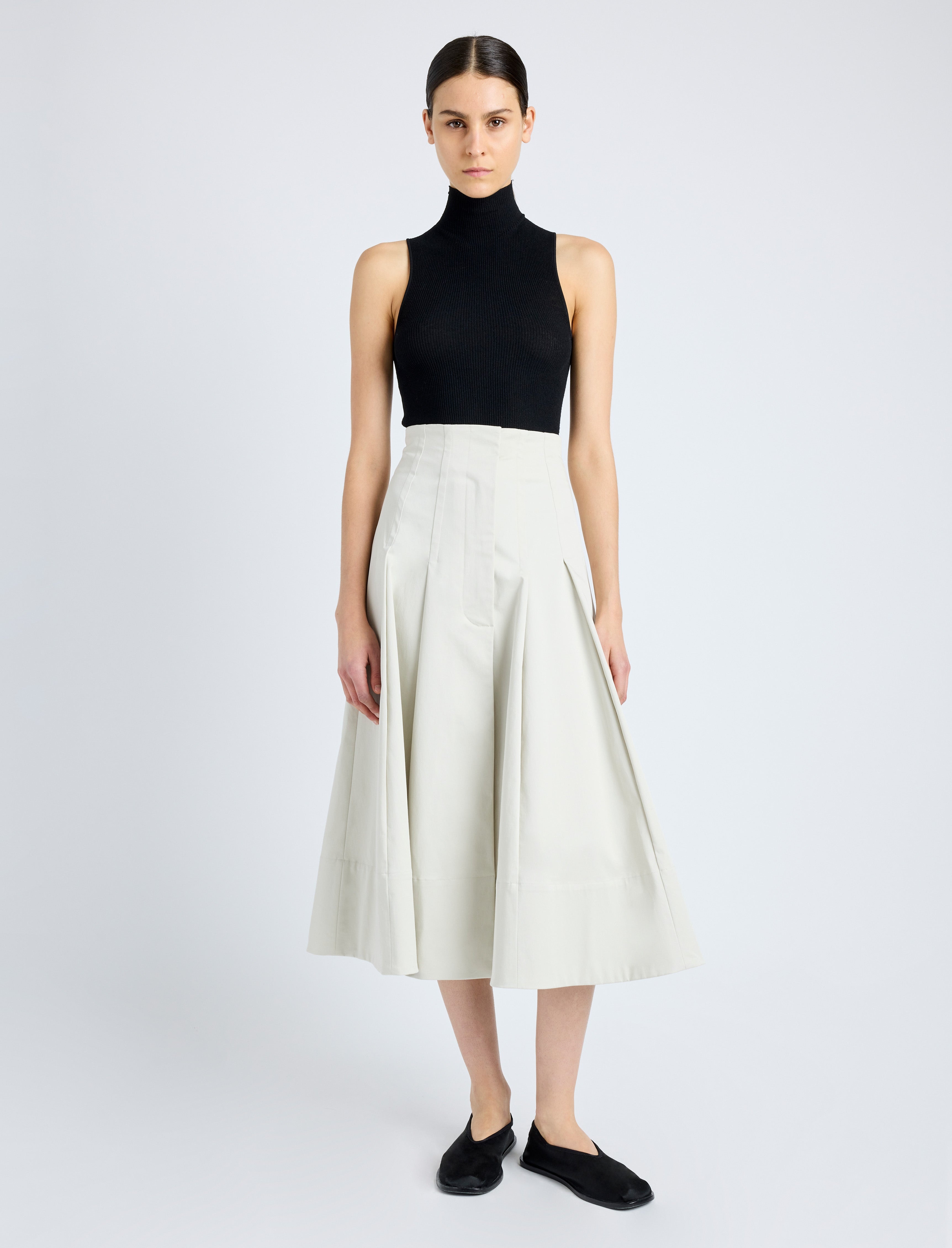 Moore Skirt in Organic Cotton Twill - 2