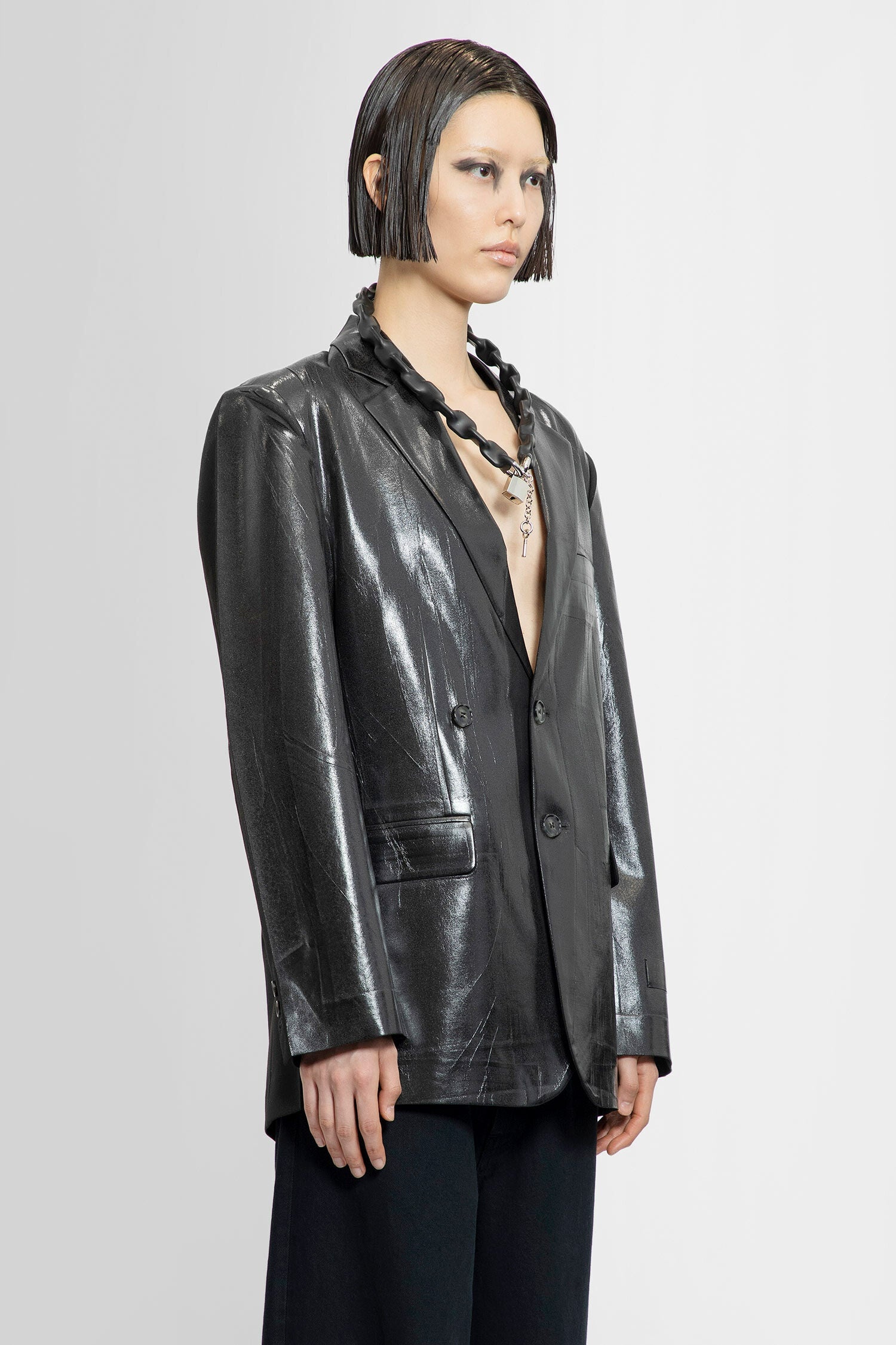 MM6 MAISON MARGIELA WOMAN BLACK BLAZERS - 3