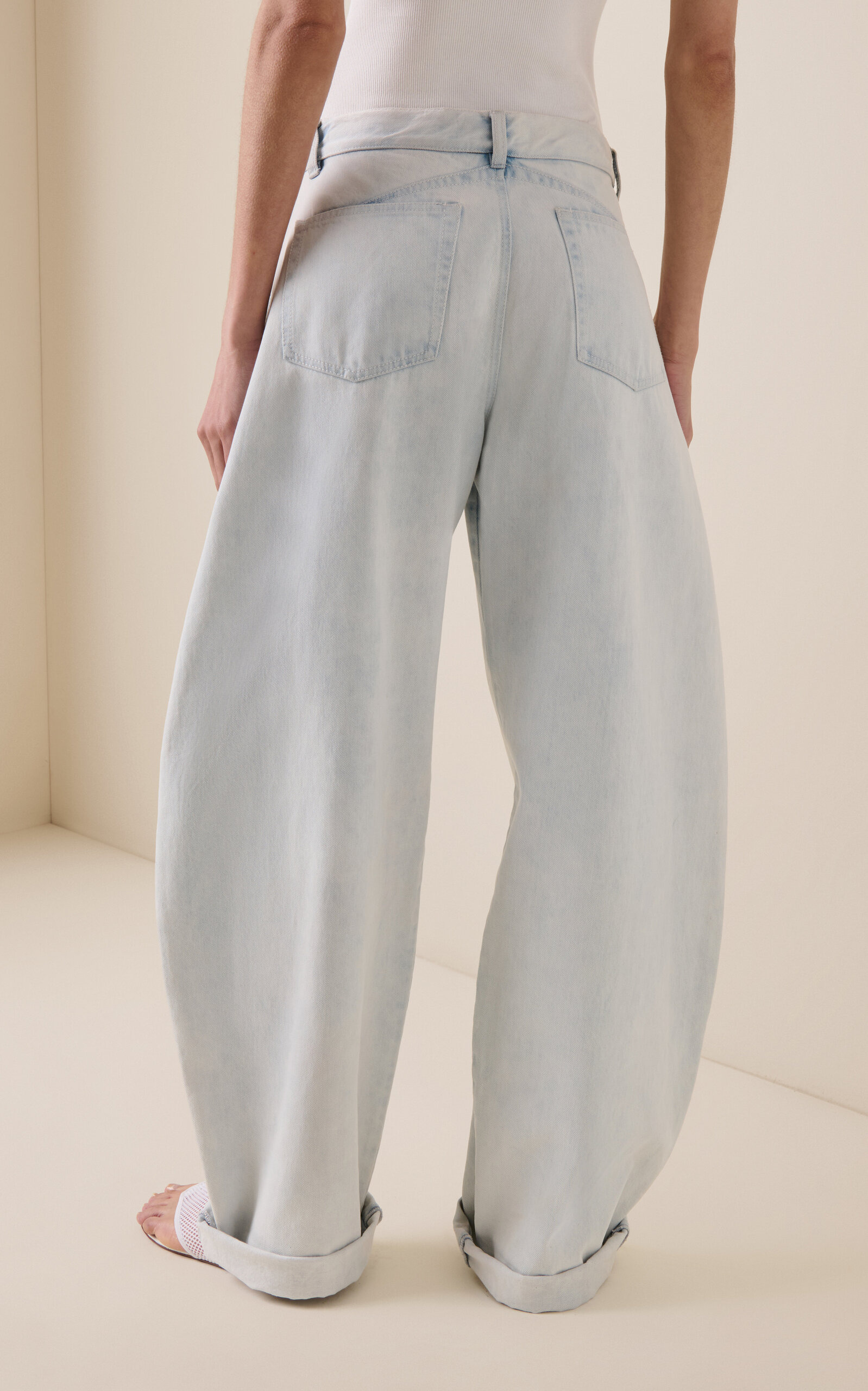Stretch Low-Rise Round Jeans blue - 4
