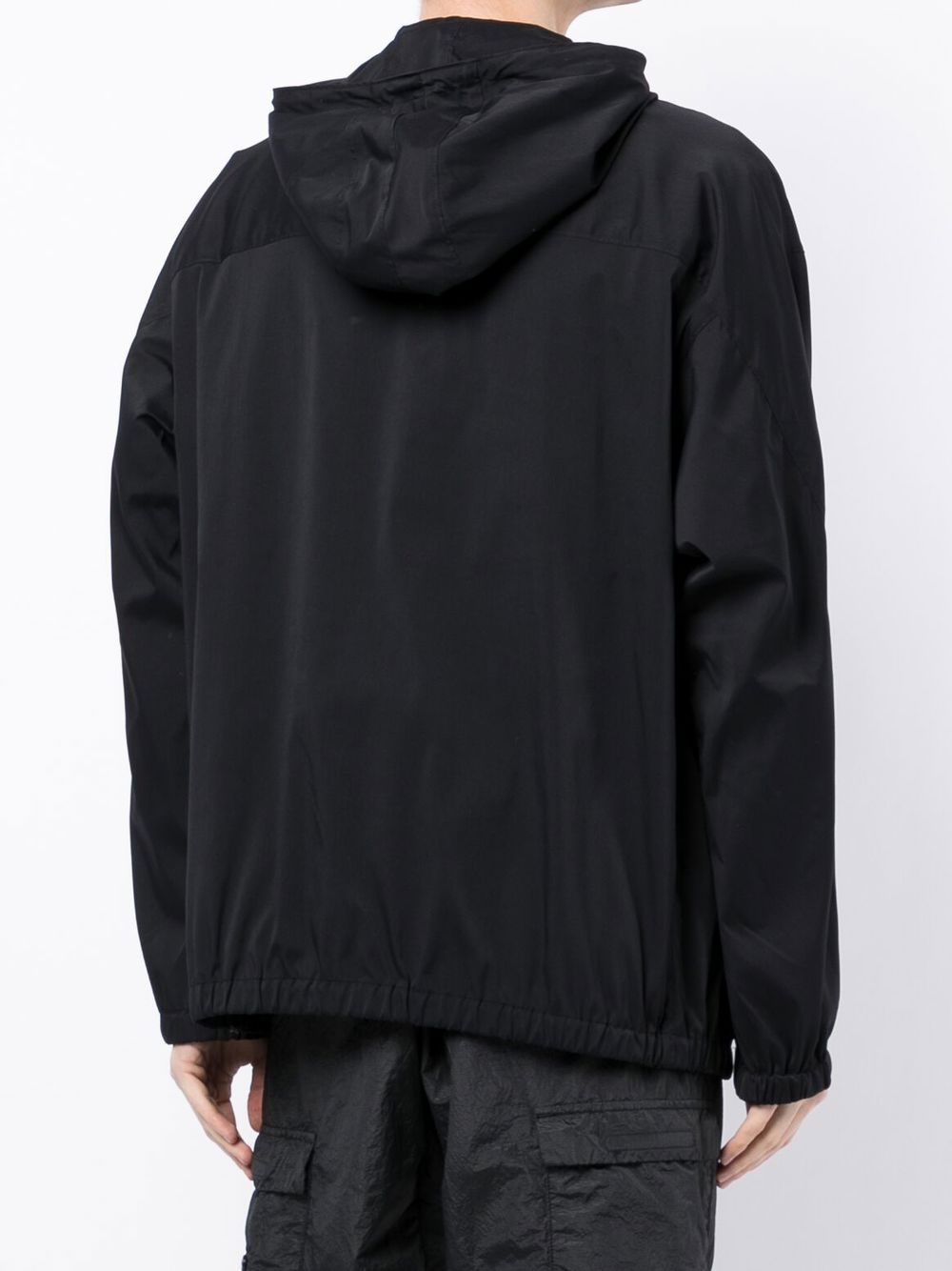 logo print hooded jacket - 4