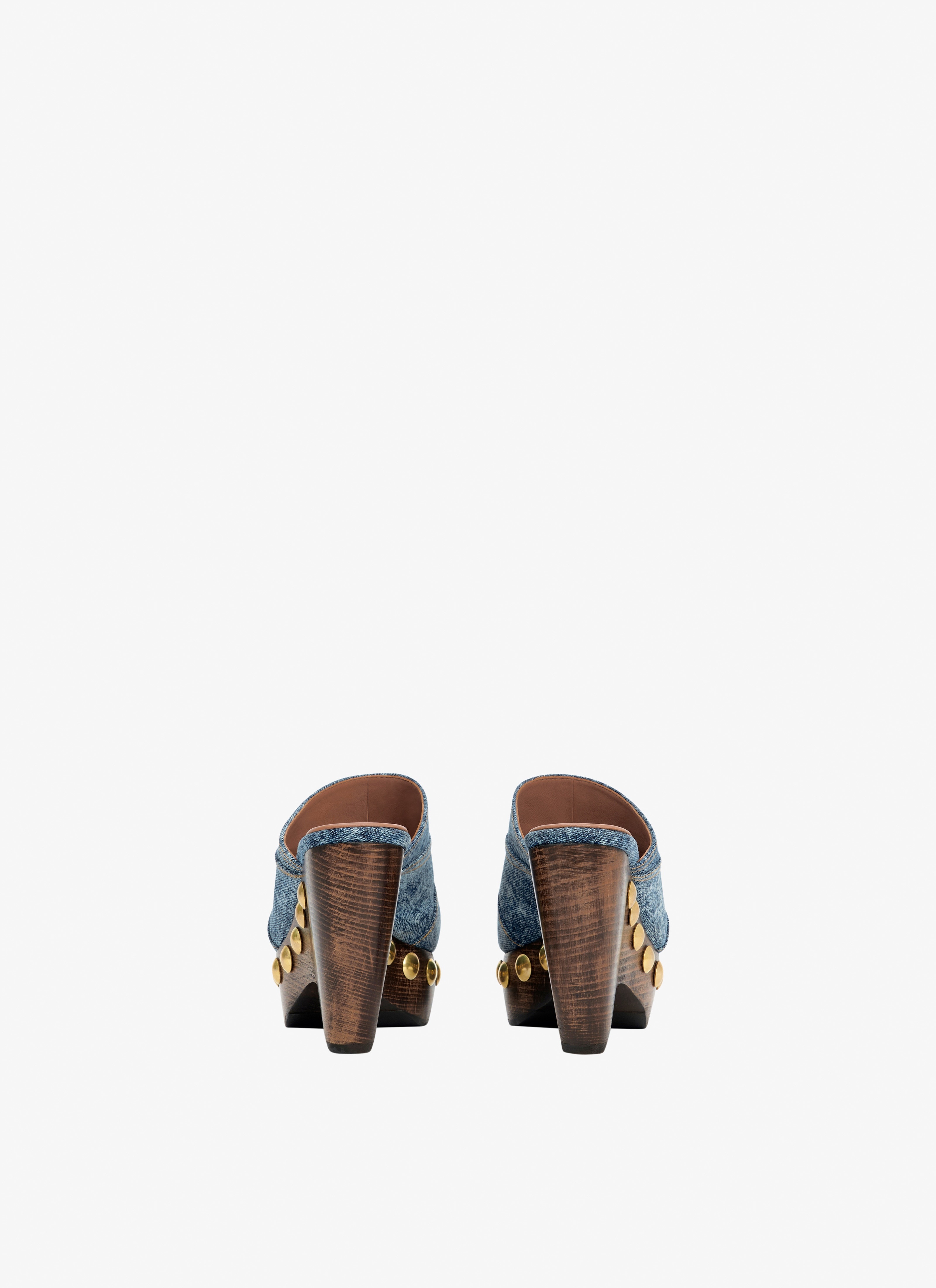 LE SABOT CLOGS IN DENIM AND WOOD - 3