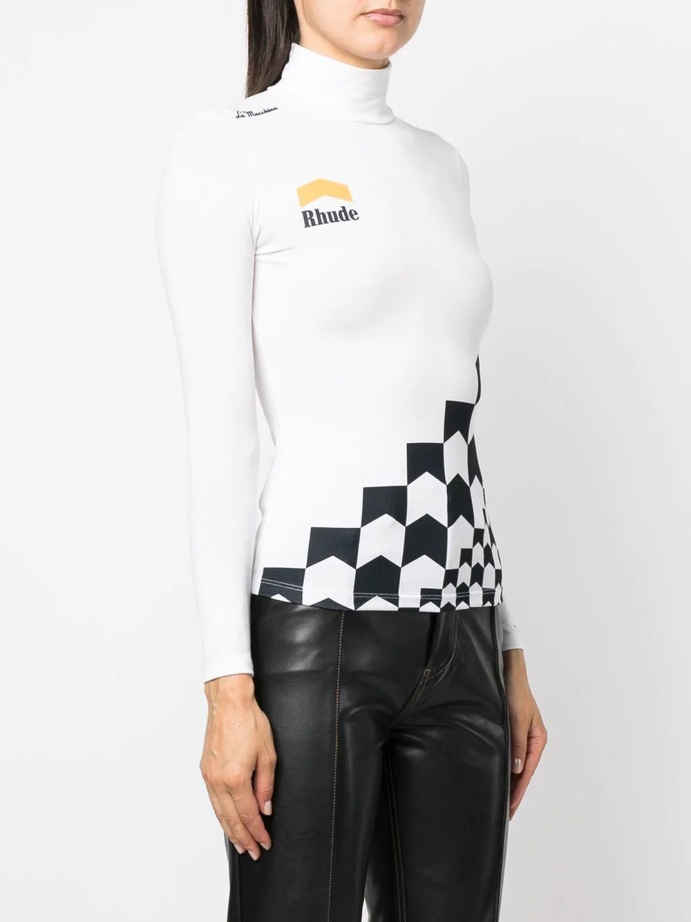 high-neck long-sleeve T-shirt - 3