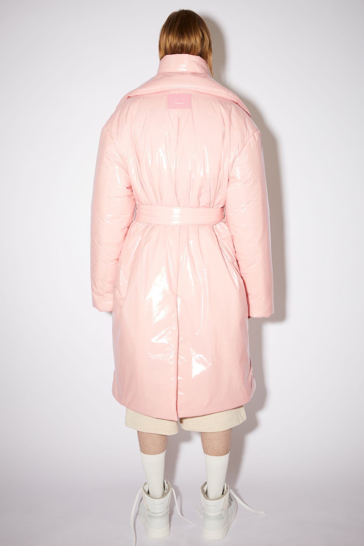 Padded face coat - Blush pink - 3