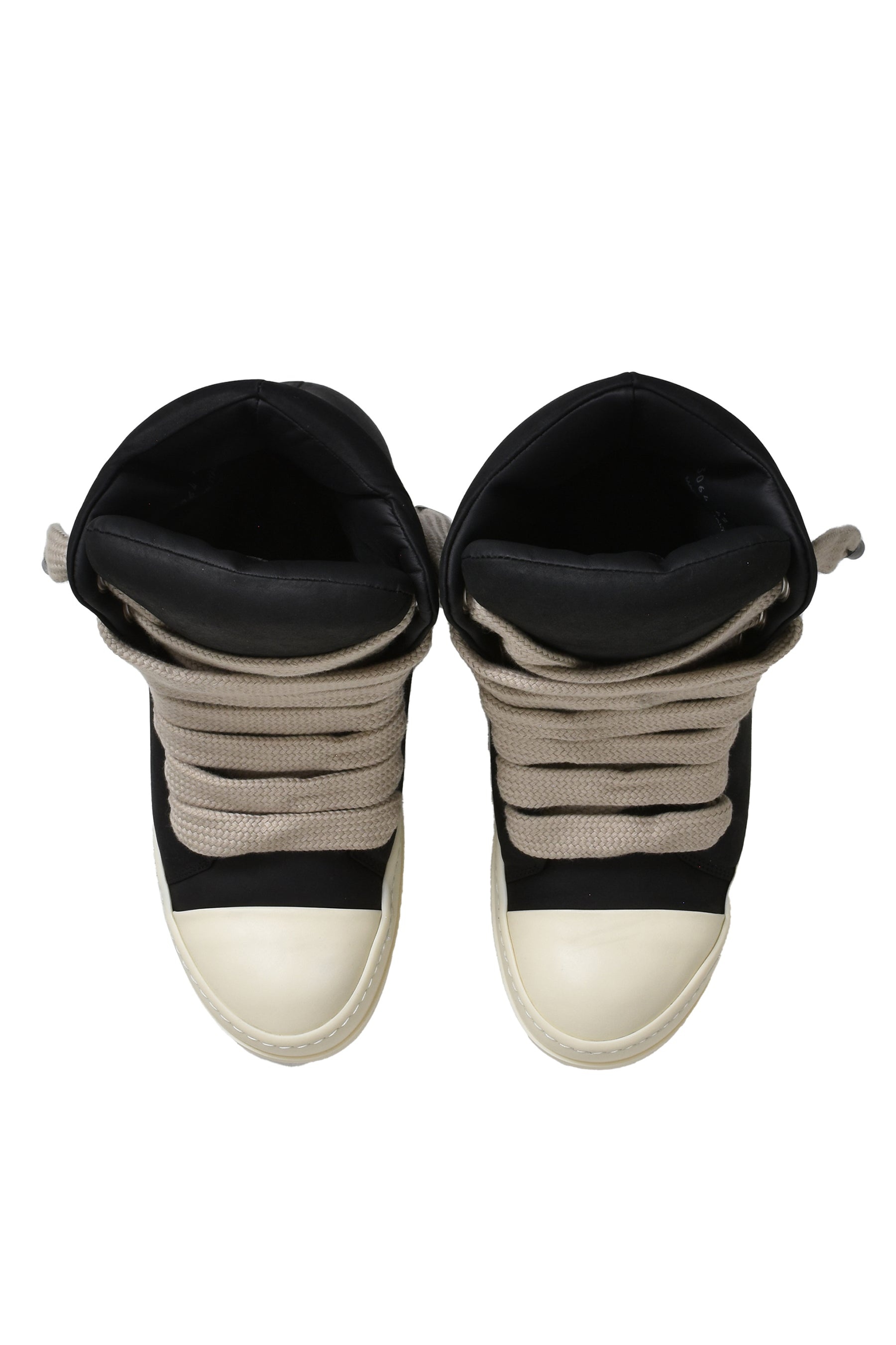 JUMBO LACED PADDED SNEAKERS / BLK/MILK/MILK - 3