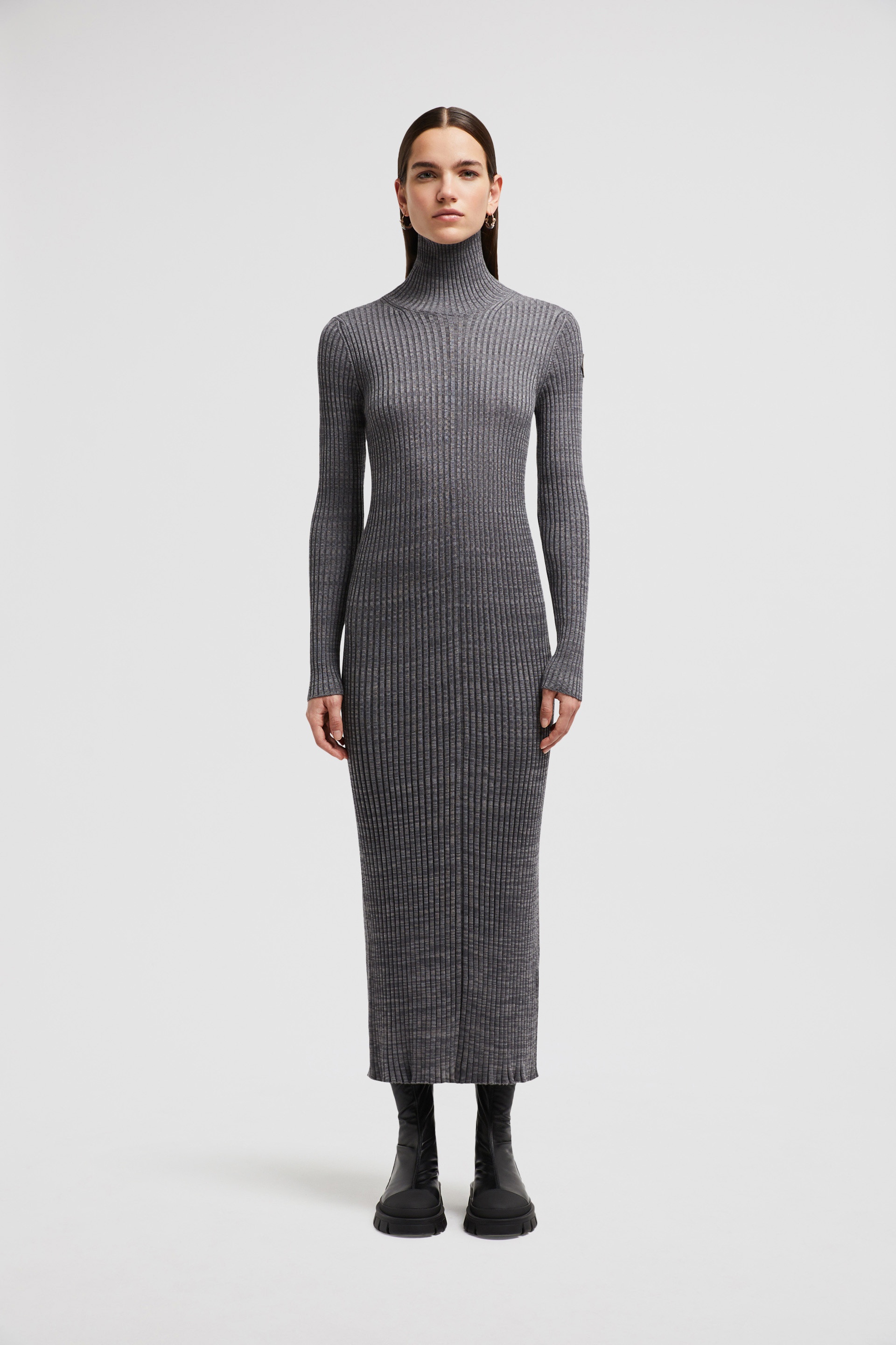 関税込MONCLER WOOL MIDI DRESS Moncler Wool Midi Dress | REVERSIBLE