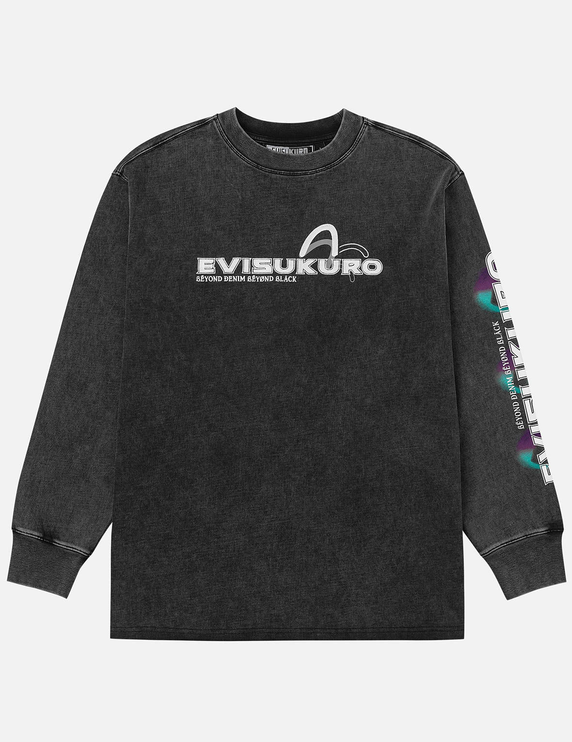 EVISUKURO and Seagull Prints Relax Fit Long-sleeve T-shirt - 3