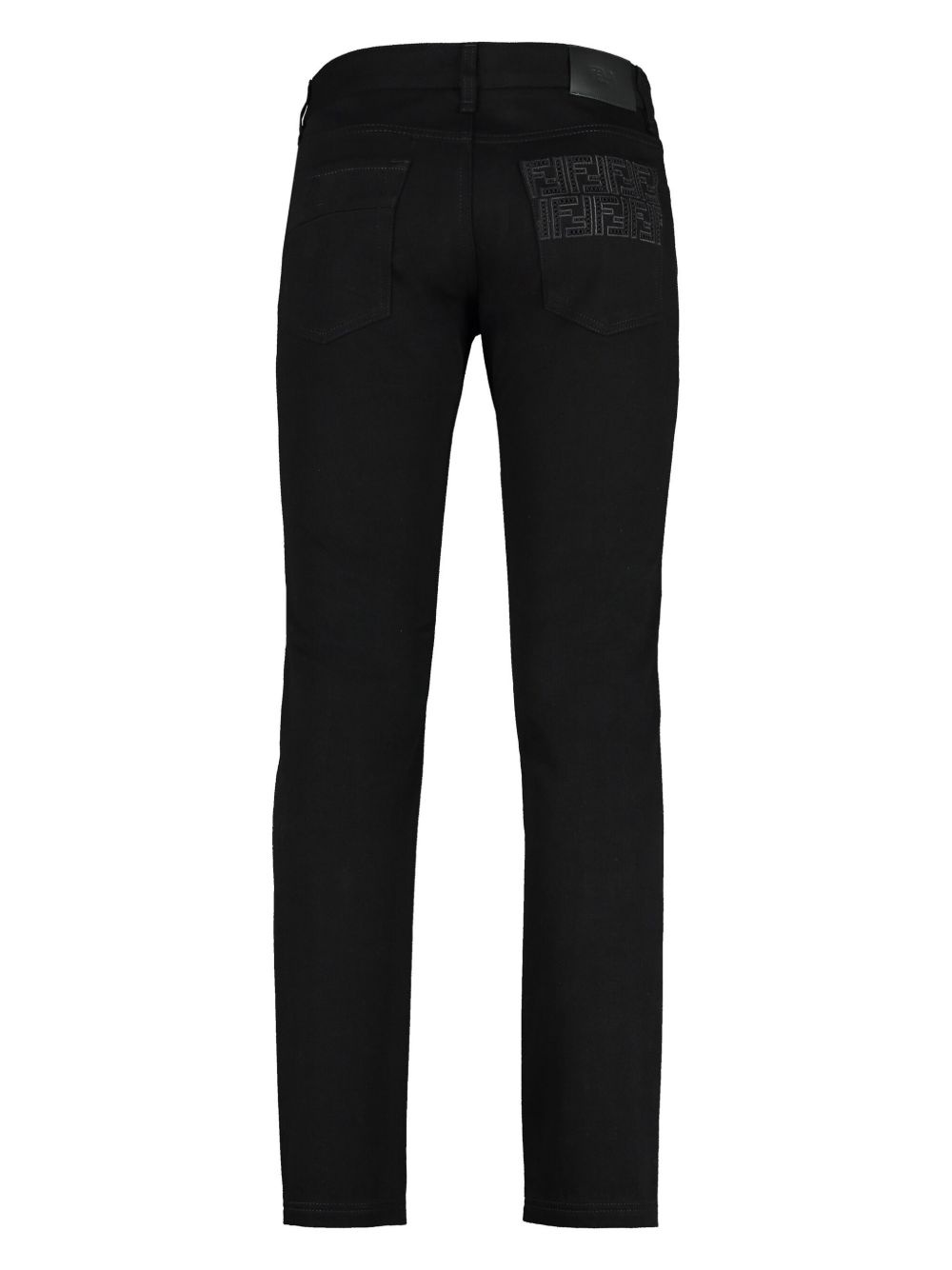 FF embroidered slim-fit jeans - 5