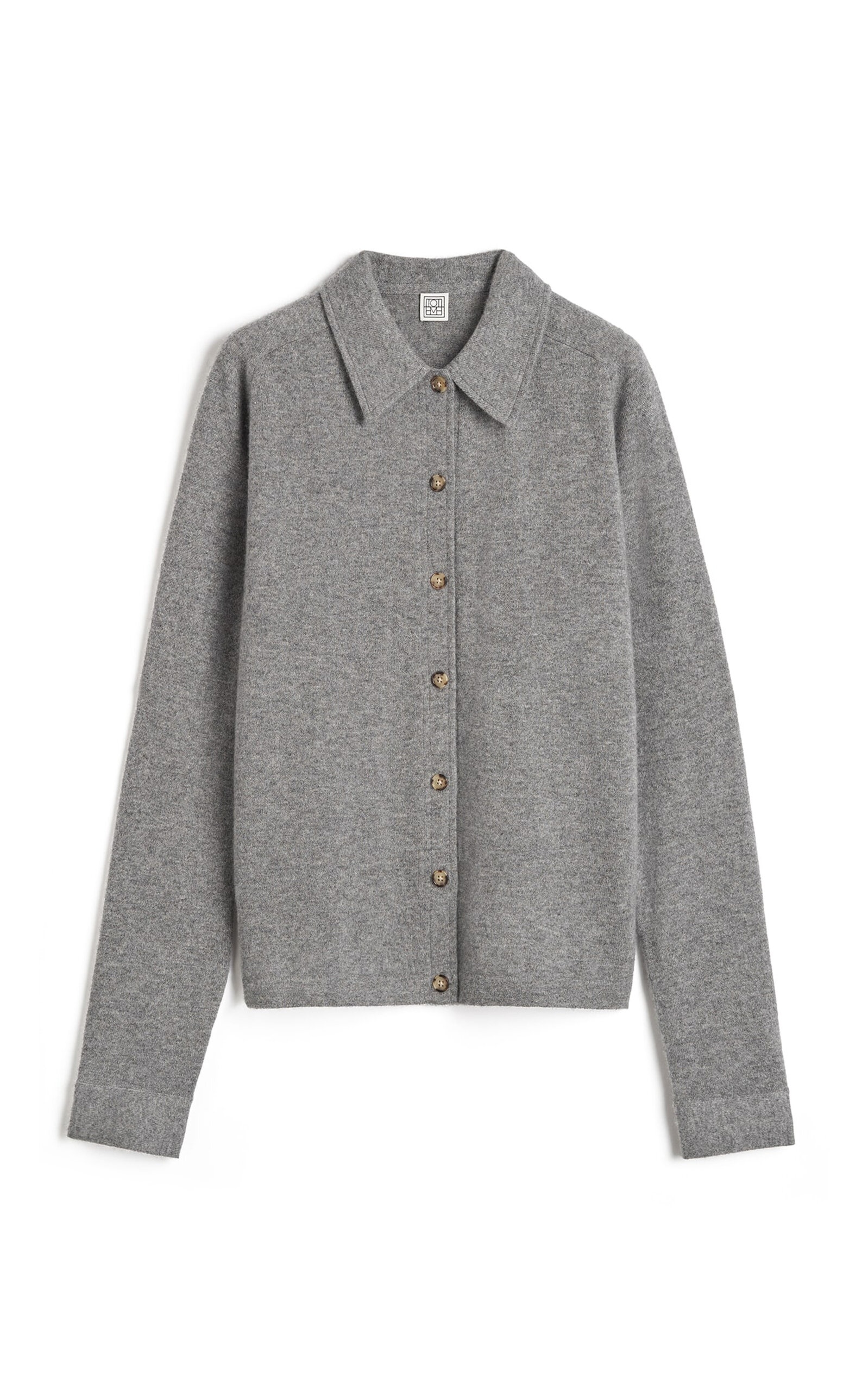 Raglan-Sleeve Cashmere Shirt grey - 1