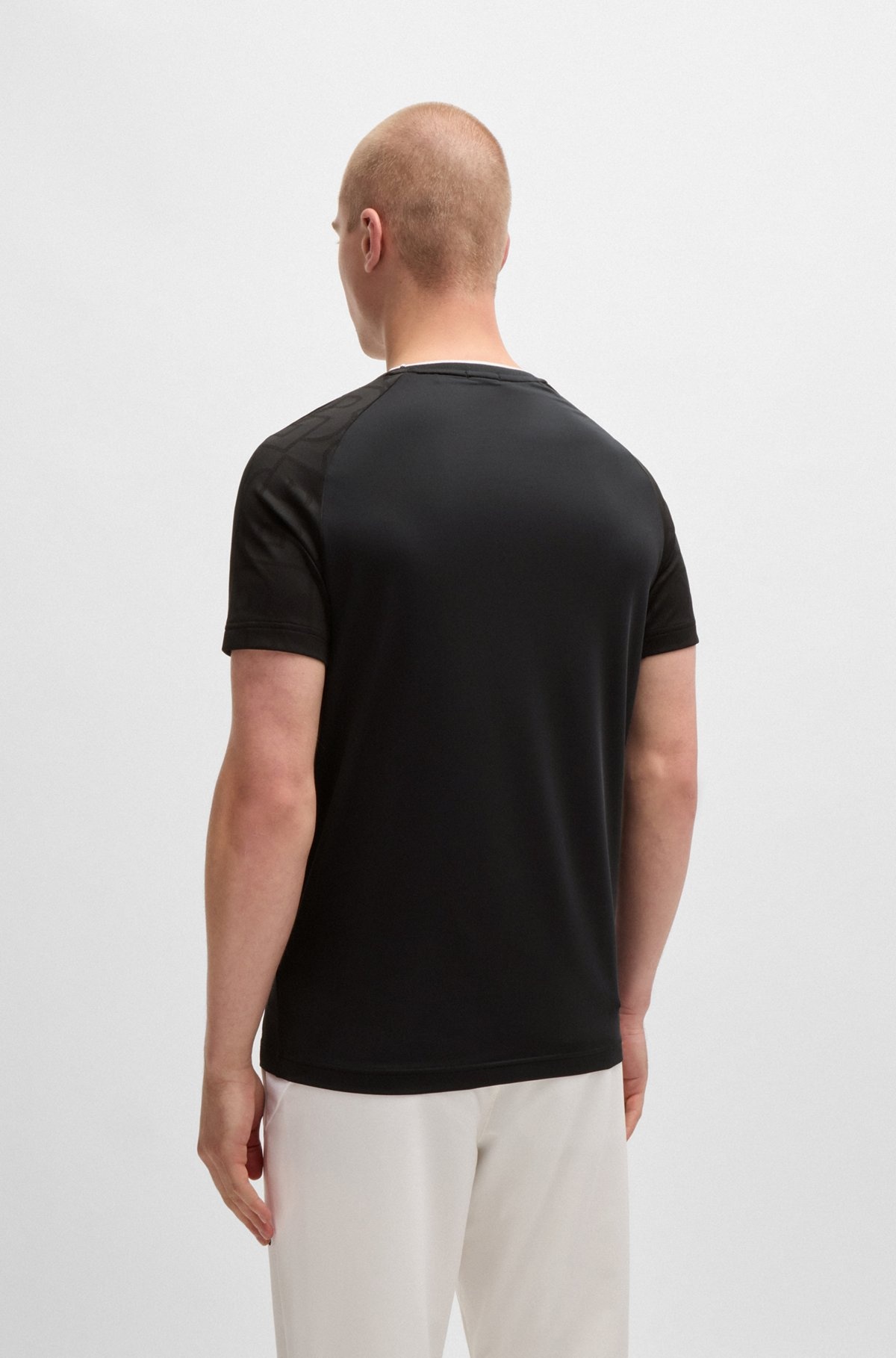BOSS X MATTEO BERRETTINI STRETCH-JERSEY T-SHIRT WITH SIGNATURE DETAILS - 5