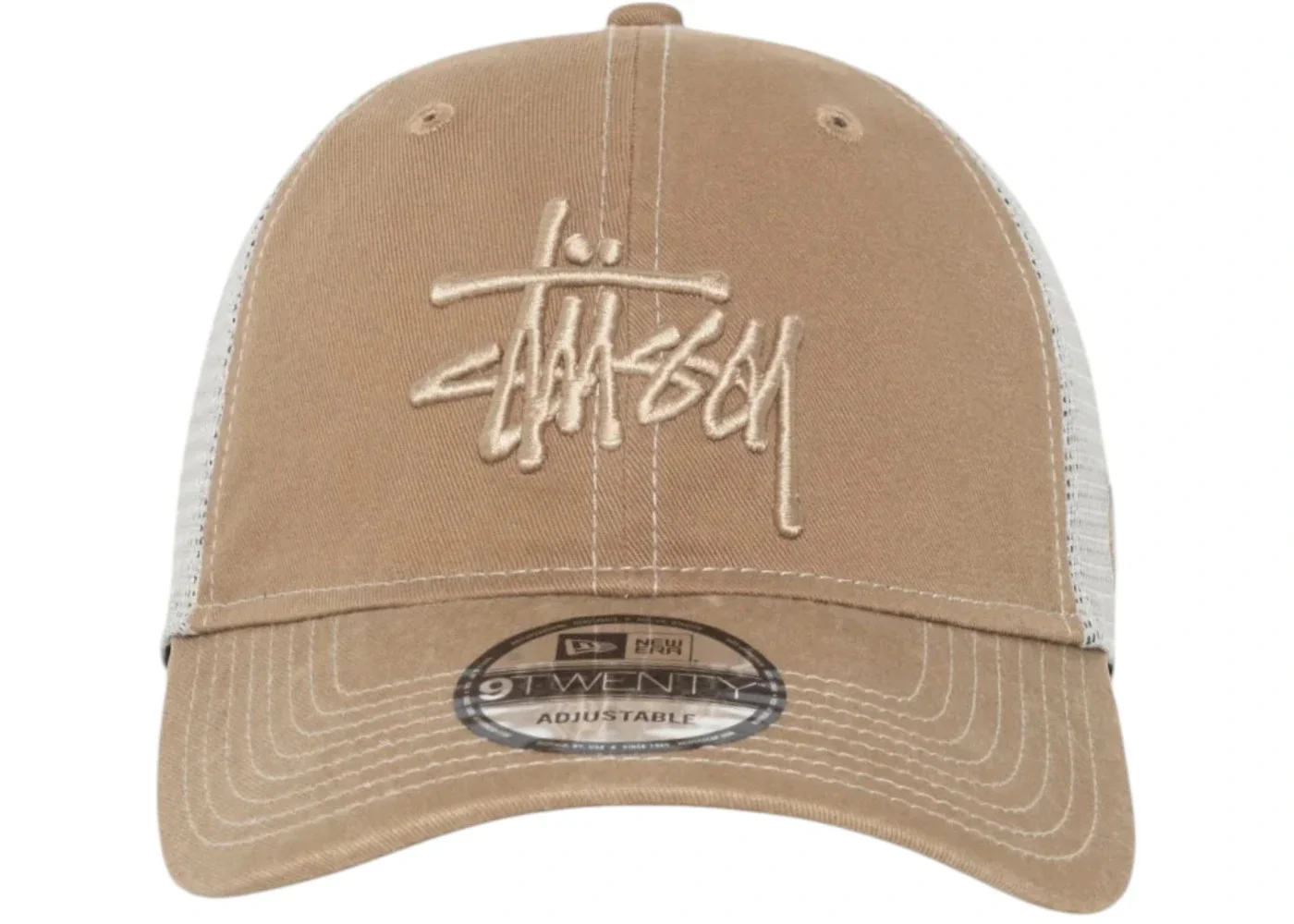 Stussy New Era 9Twenty Tonal Basic Trucker Khaki - 1