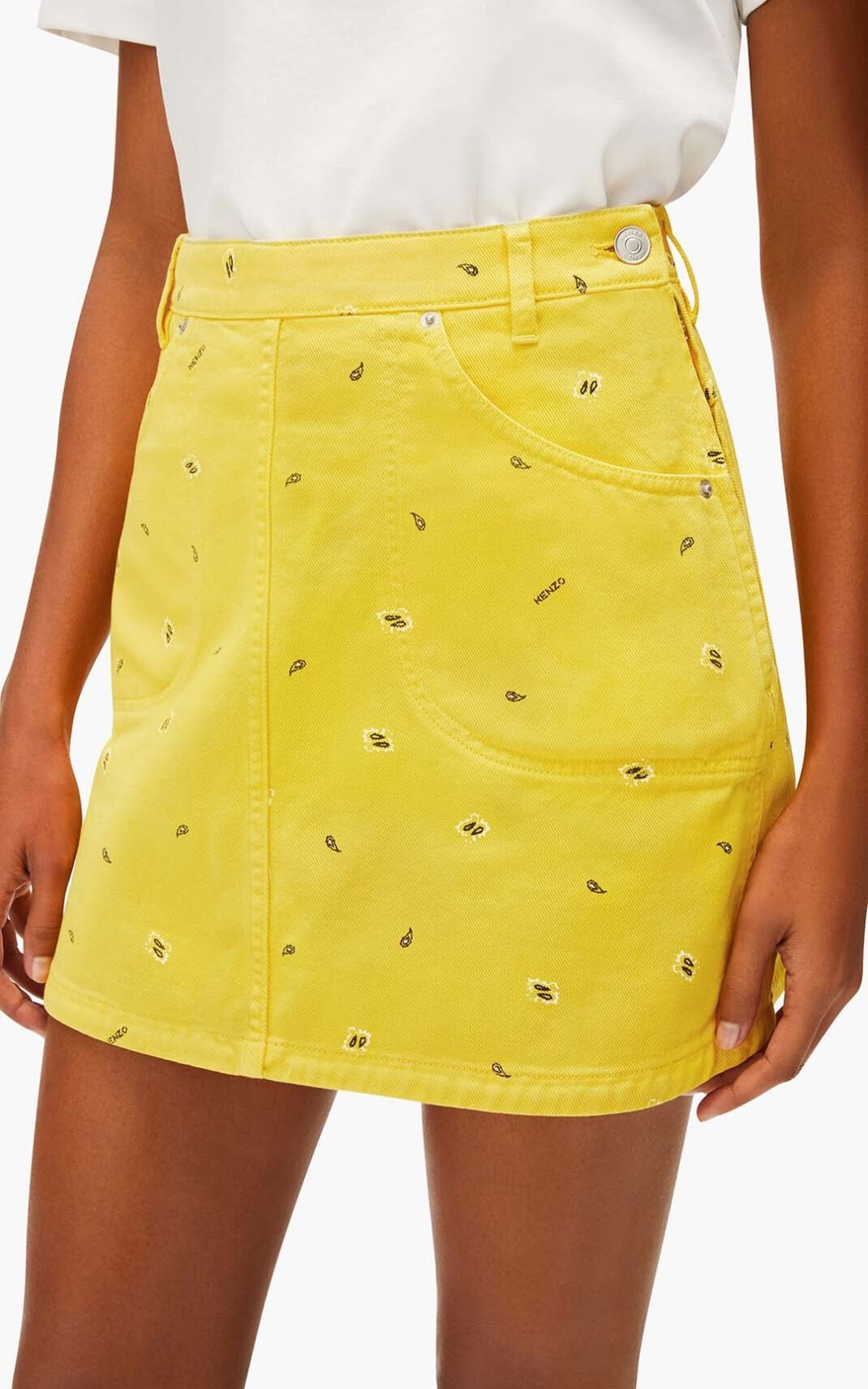 'Bandana' short denim skirt - 4
