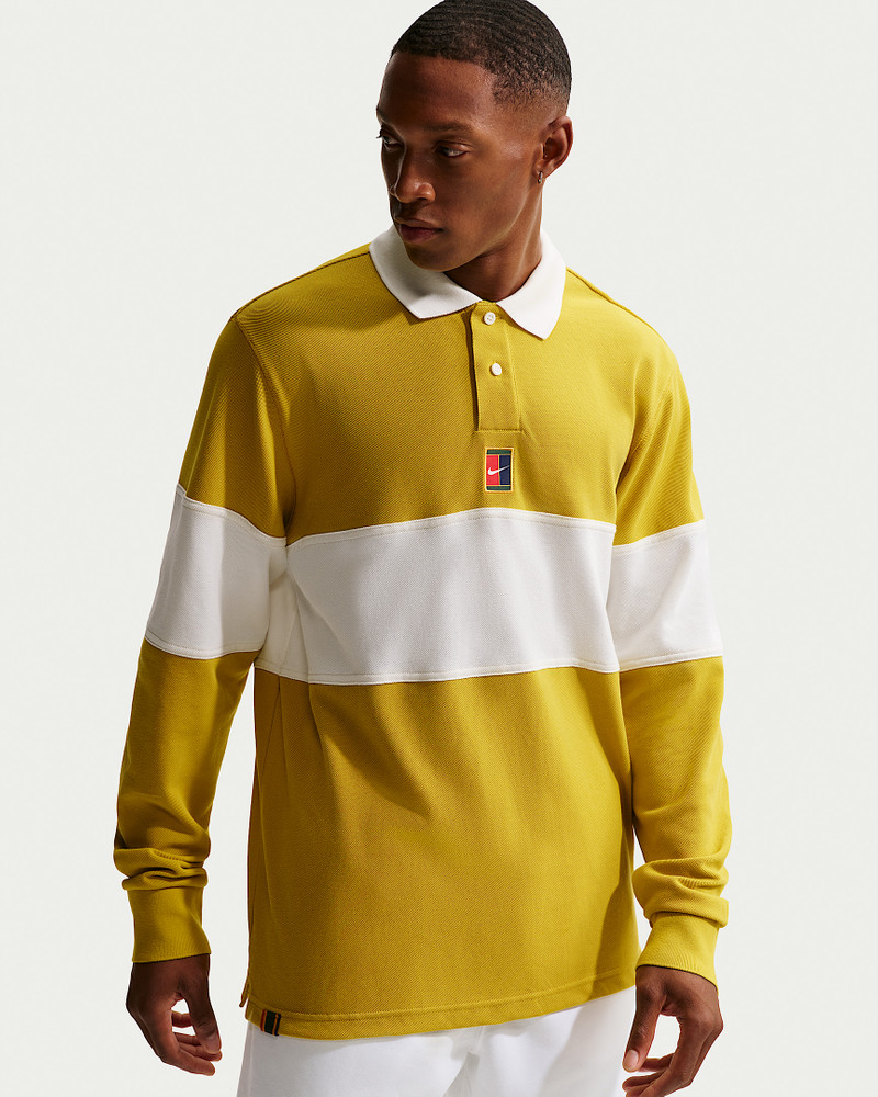 NikeCourt Heritage Men's Tennis Long-Sleeve Polo 1