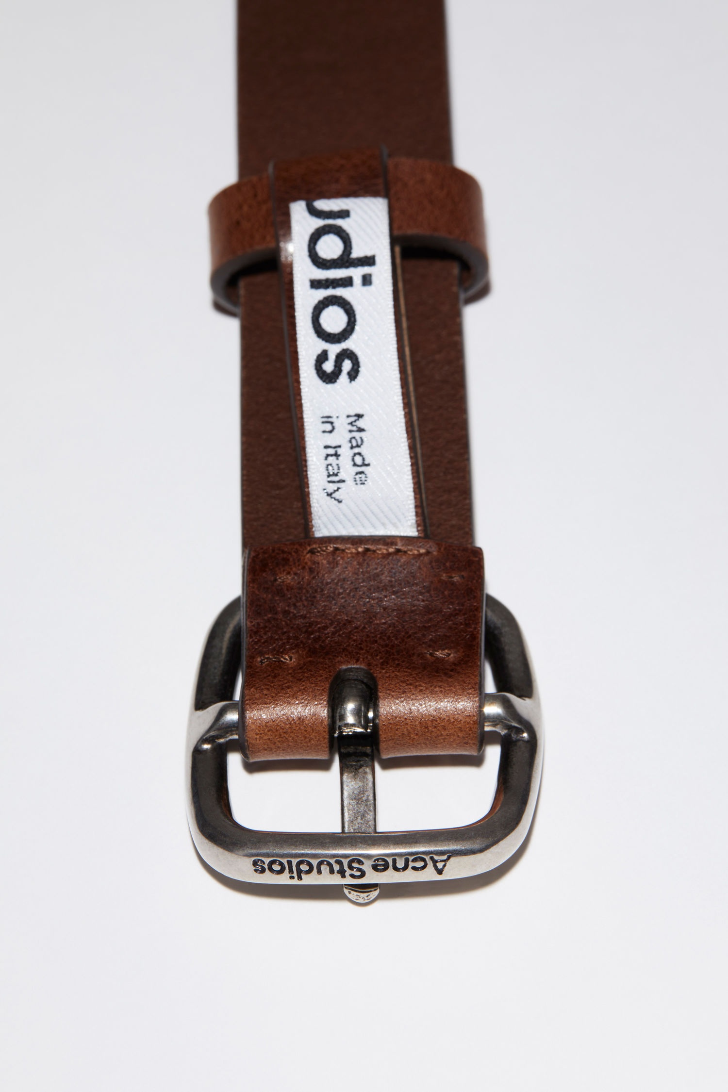 Classic leather belt - Brown - 4