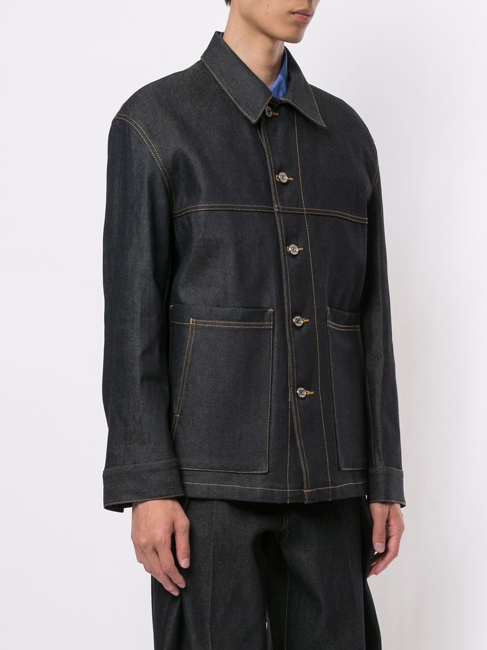 denim utility jacket - 3