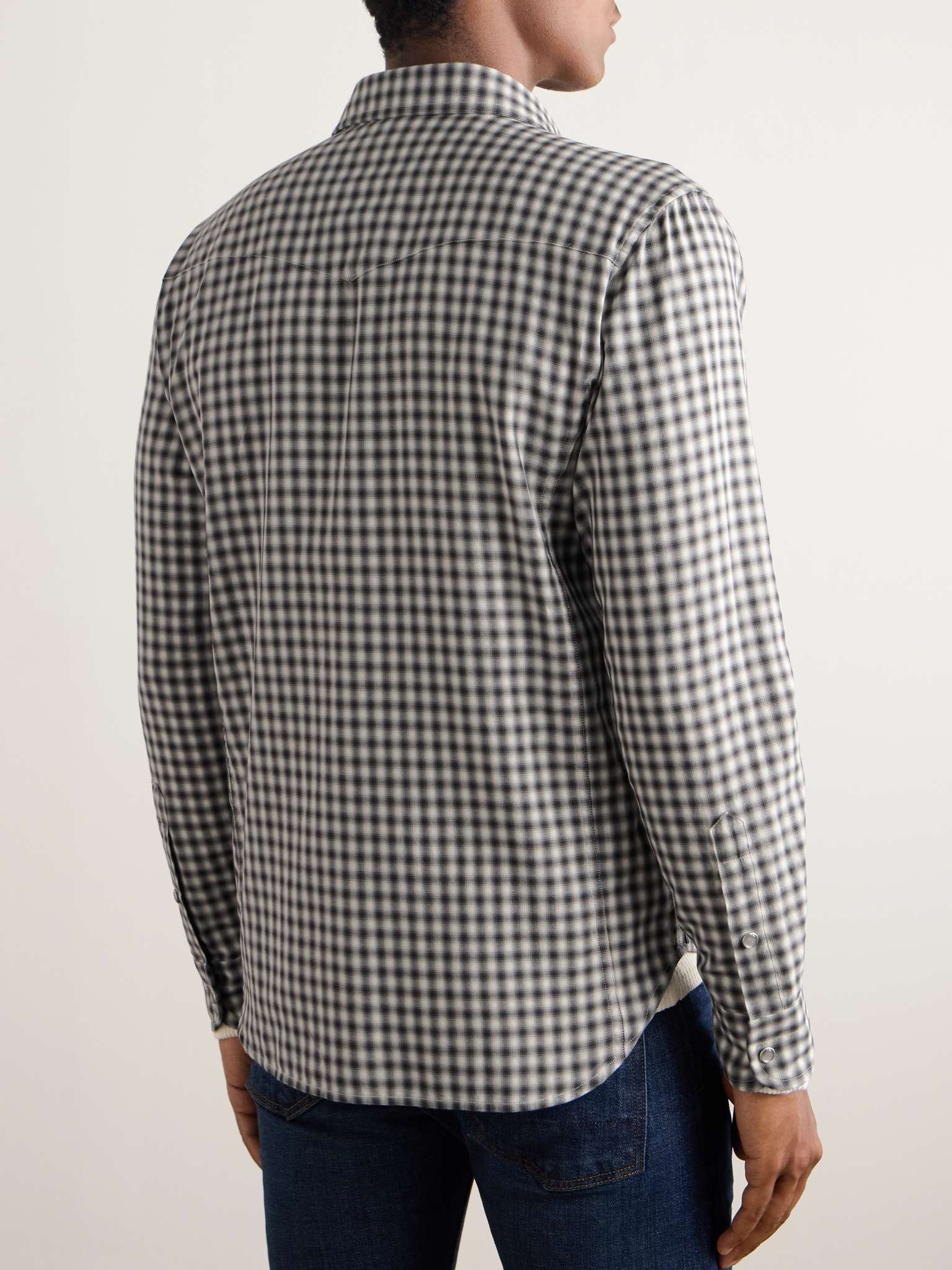 Checked Cotton Western Shirt - 3
