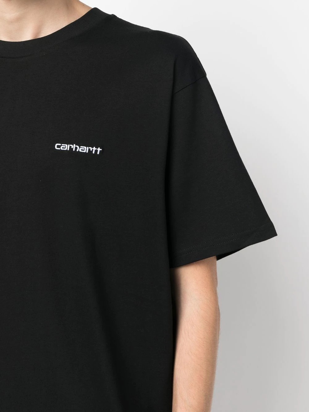 embroidered-logo detail T-shirt - 5
